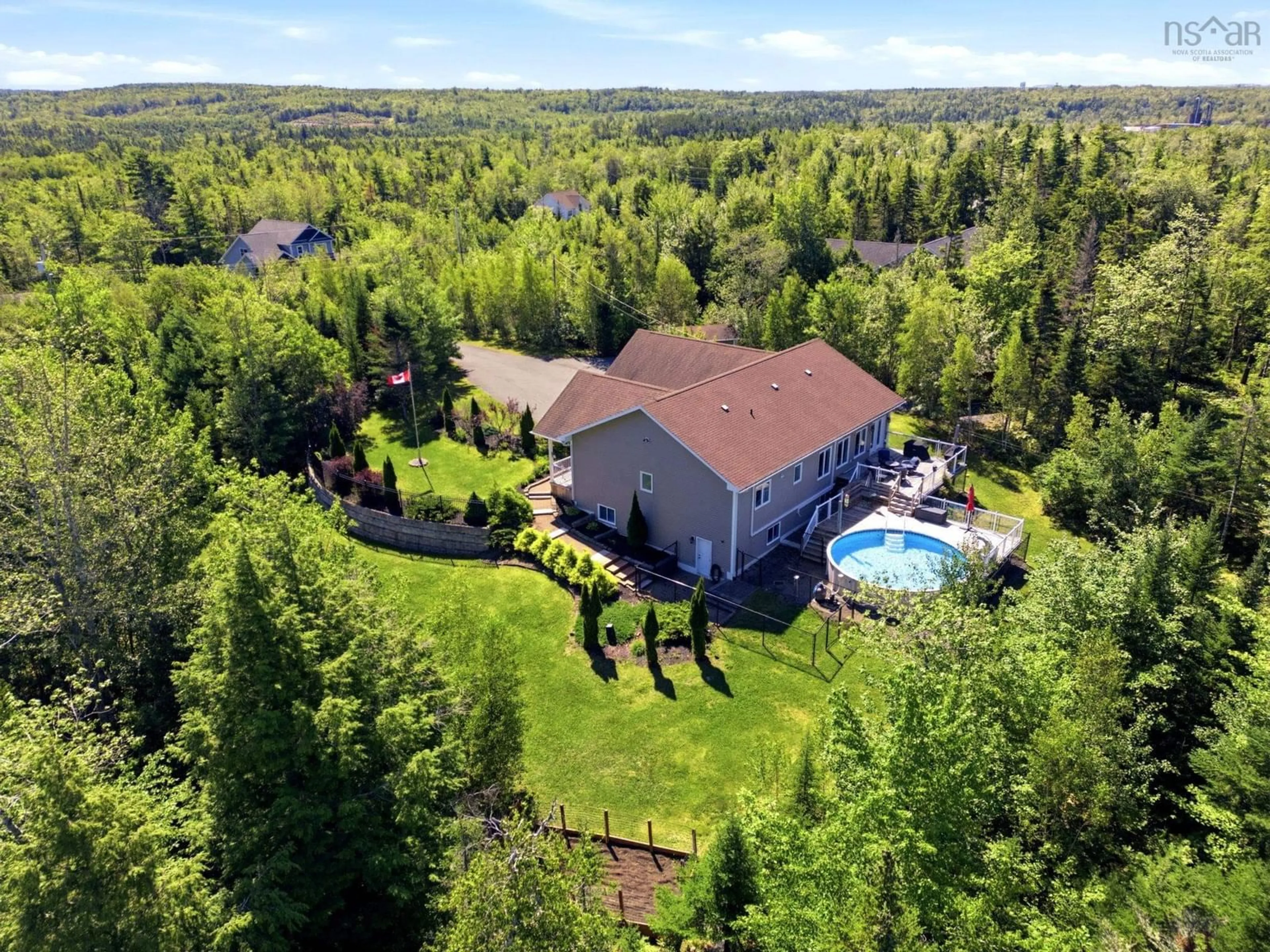 A pic from outside/outdoor area/front of a property/back of a property/a pic from drone, water/lake/river/ocean view for 40 Keigan Dr, Enfield Nova Scotia B2T 0G4