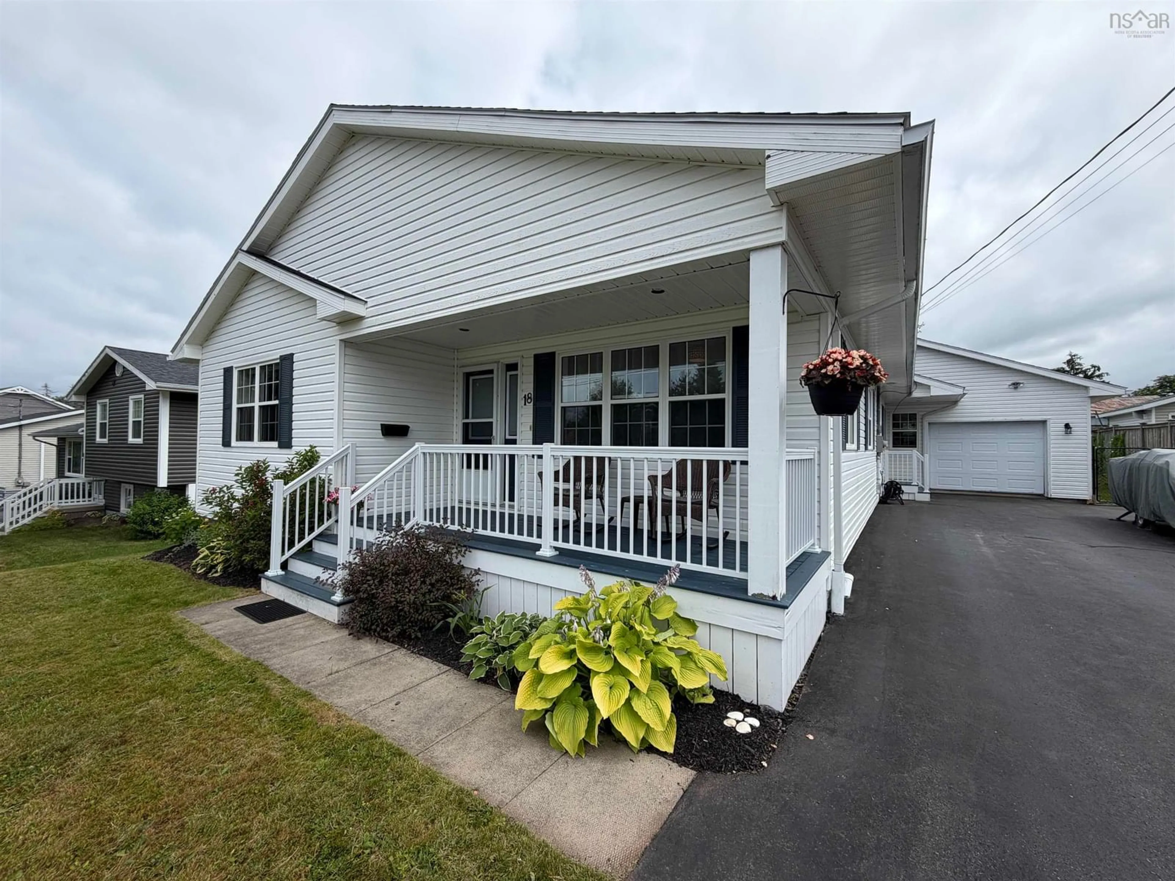 Home with vinyl exterior material, street for 18 Crockett Crt, Antigonish Nova Scotia B2G 2Y4