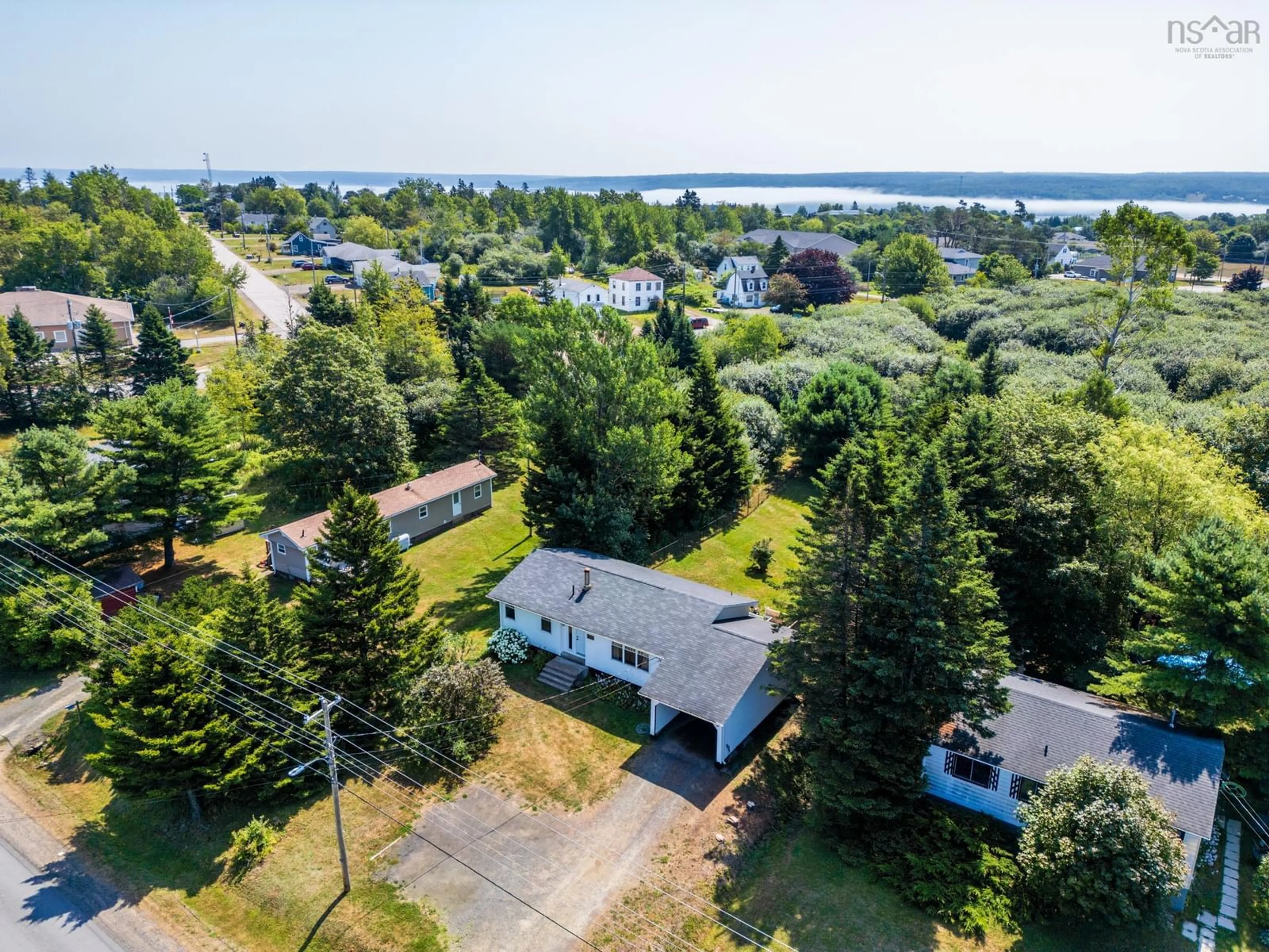 A pic from outside/outdoor area/front of a property/back of a property/a pic from drone, water/lake/river/ocean view for 111 Prince William Street, Digby Nova Scotia B0V 1A0