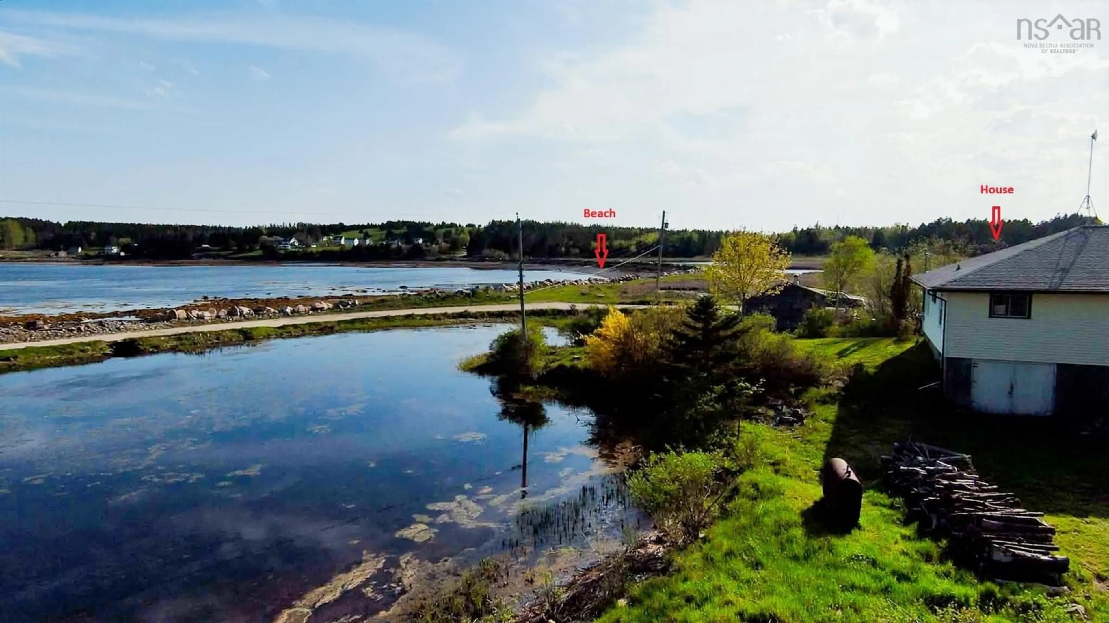 A pic from outside/outdoor area/front of a property/back of a property/a pic from drone, water/lake/river/ocean view for 149 South East Cove Rd, Big Tancook Island Nova Scotia B0J 3G0