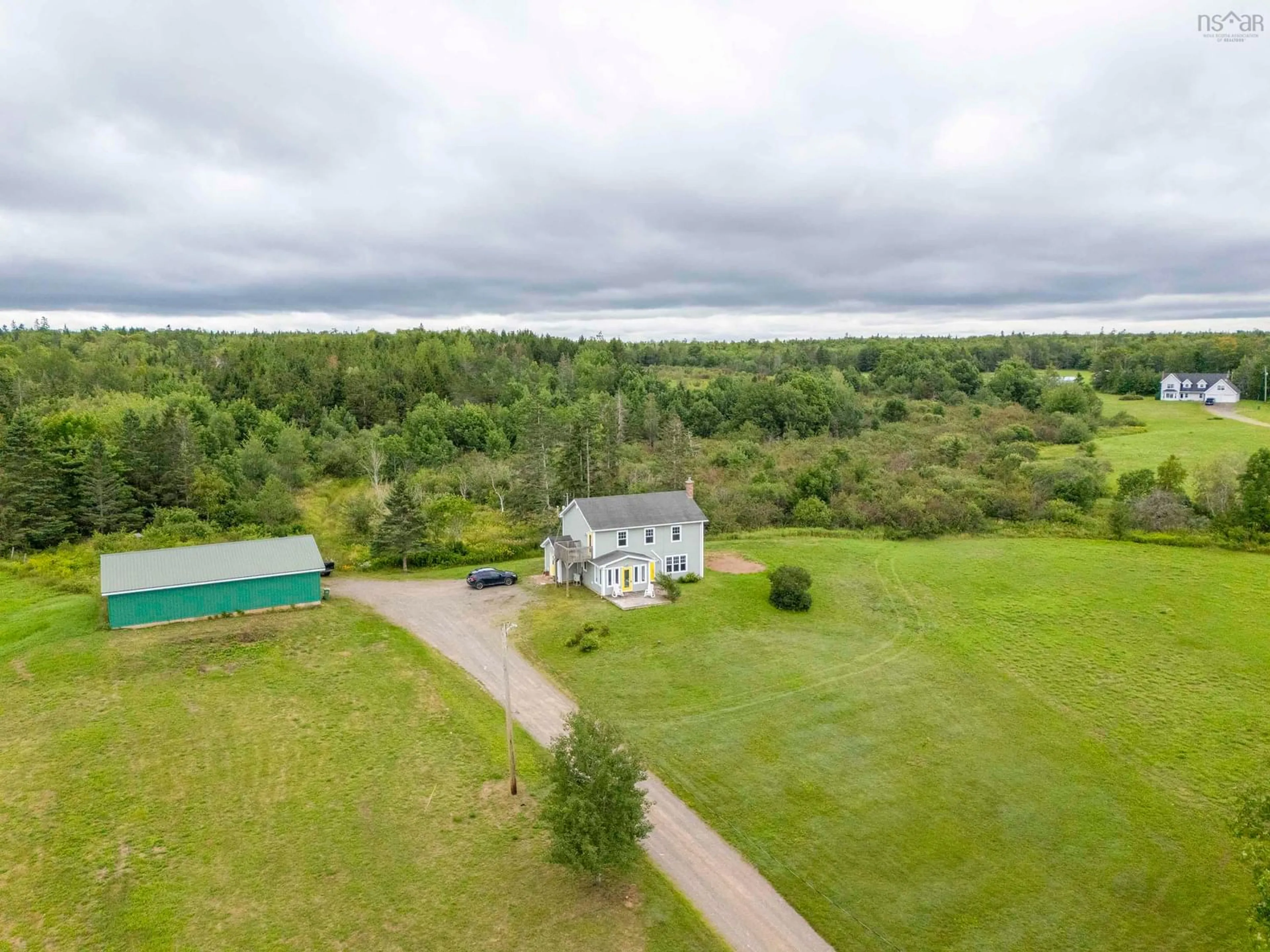 A pic from outside/outdoor area/front of a property/back of a property/a pic from drone, unknown for 3404 Brow Of Mountain Rd, West Black Rock Nova Scotia B0P 1V0