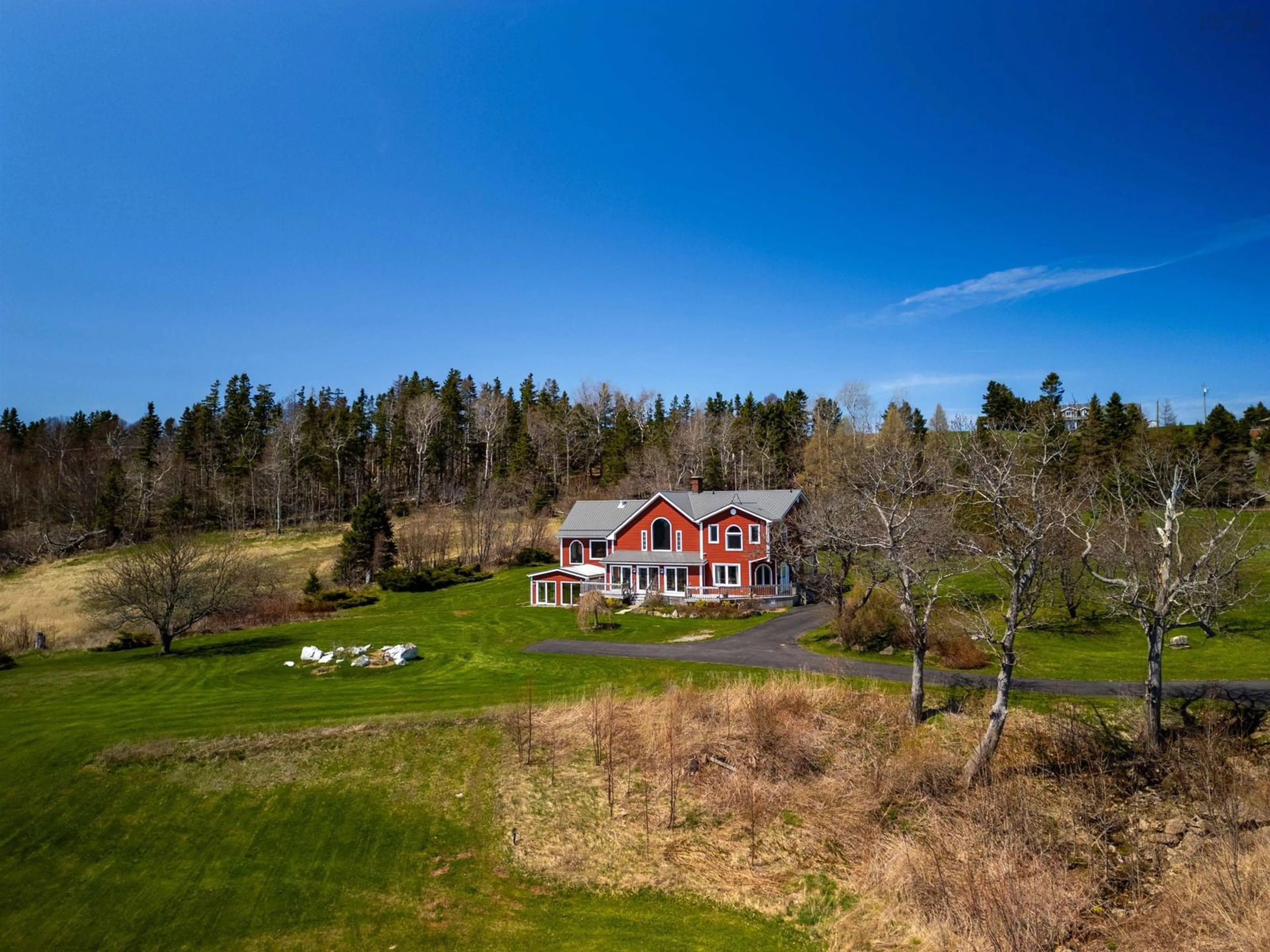 A pic from outside/outdoor area/front of a property/back of a property/a pic from drone, unknown for 2125 Hillside Boularderie Rd, Hillside Boularderie Nova Scotia B1Y 2T5