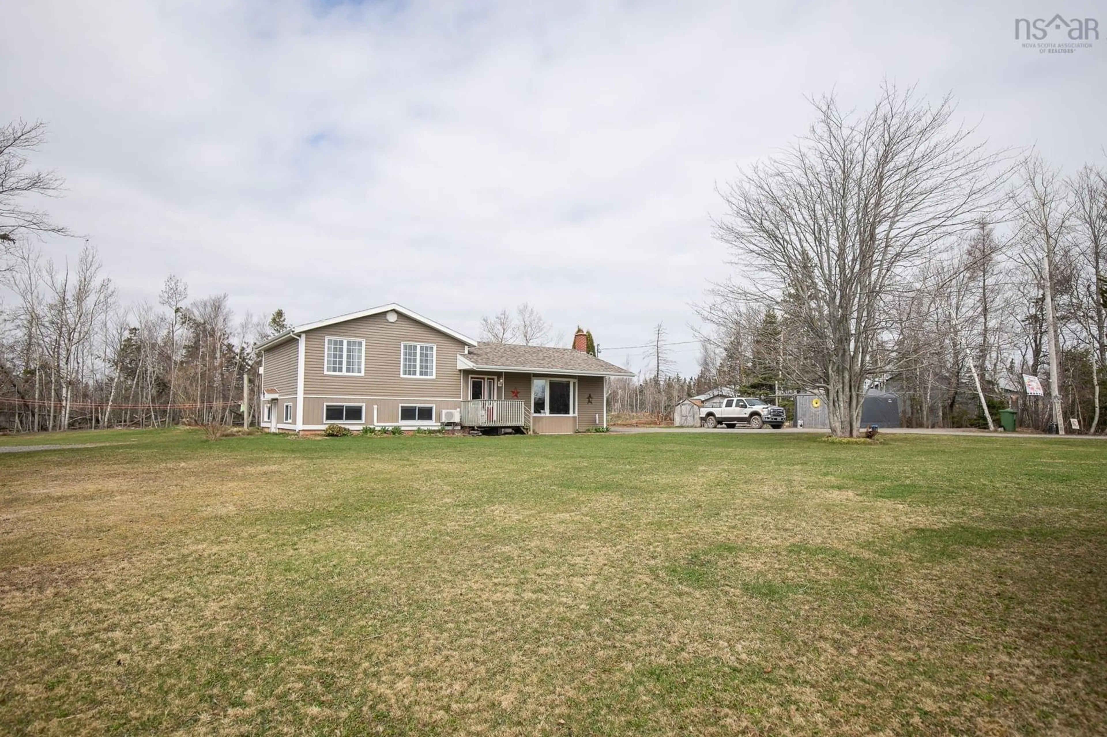 A pic from outside/outdoor area/front of a property/back of a property/a pic from drone, unknown for 1127 Ferry Rd, Fox Harbour Nova Scotia B0K 1Y0