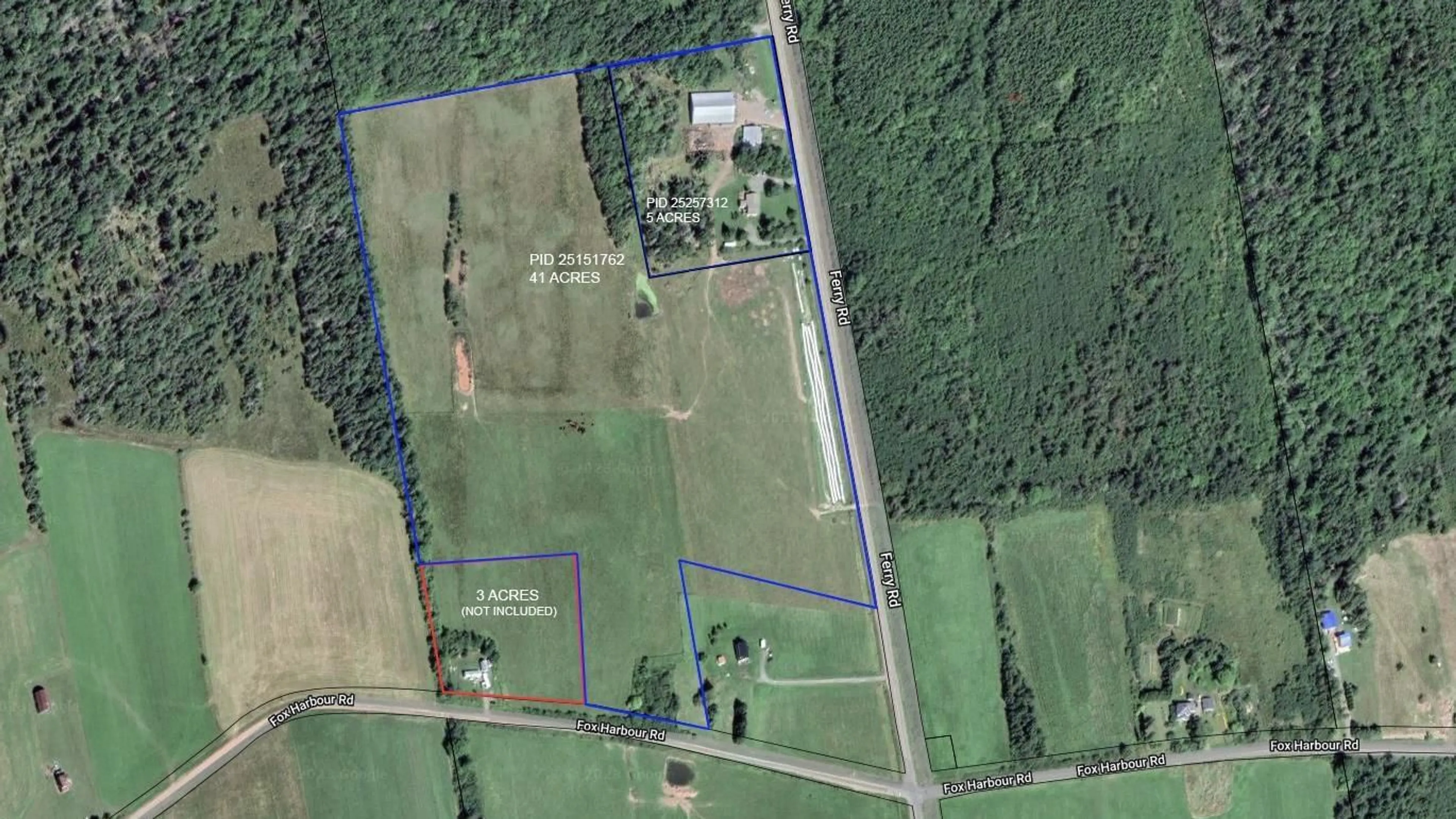 A pic from outside/outdoor area/front of a property/back of a property/a pic from drone, building for 1127 Ferry Rd, Fox Harbour Nova Scotia B0K 1Y0