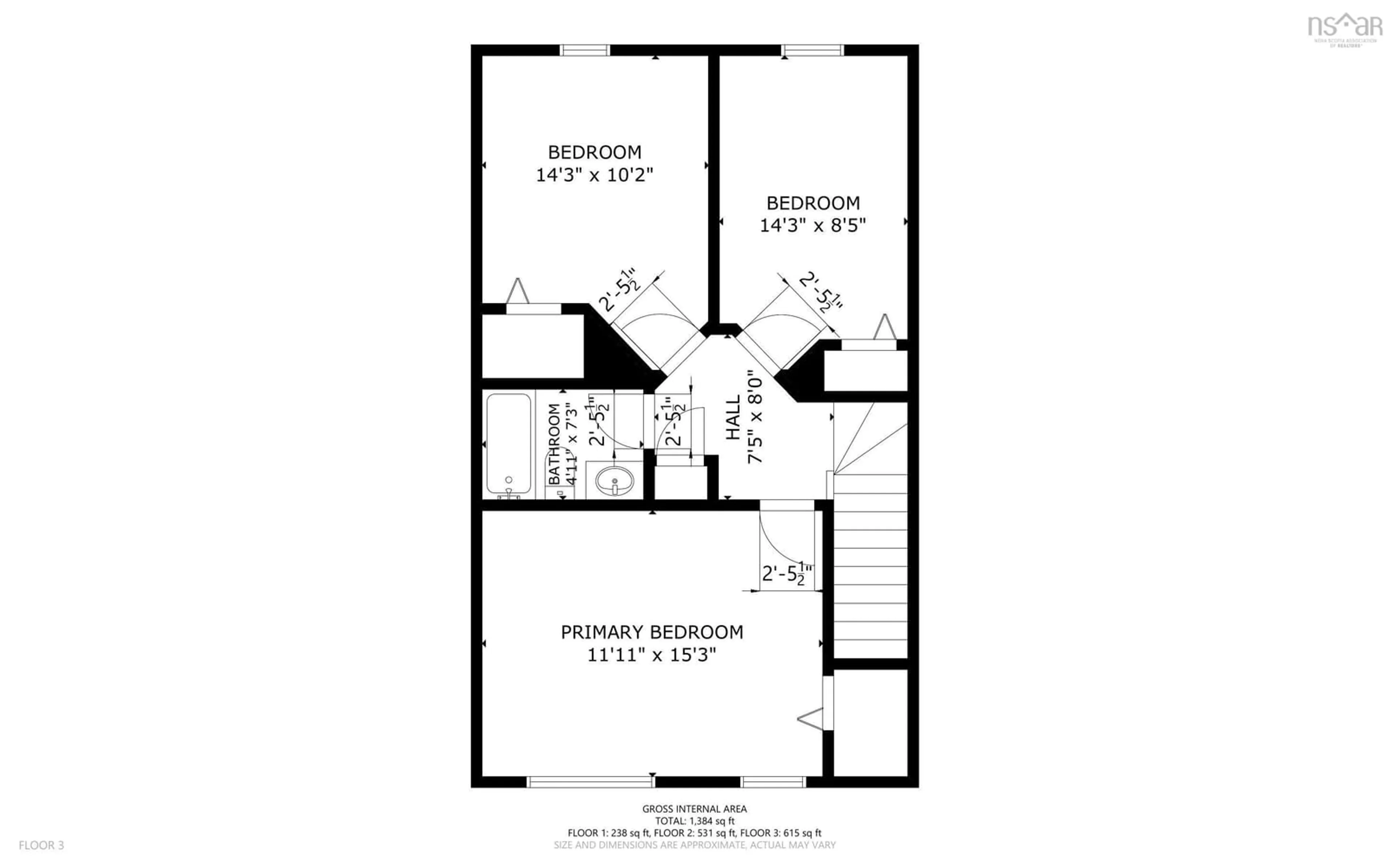 Floor plan for 215 James St, Timberlea Nova Scotia B3T 1P1