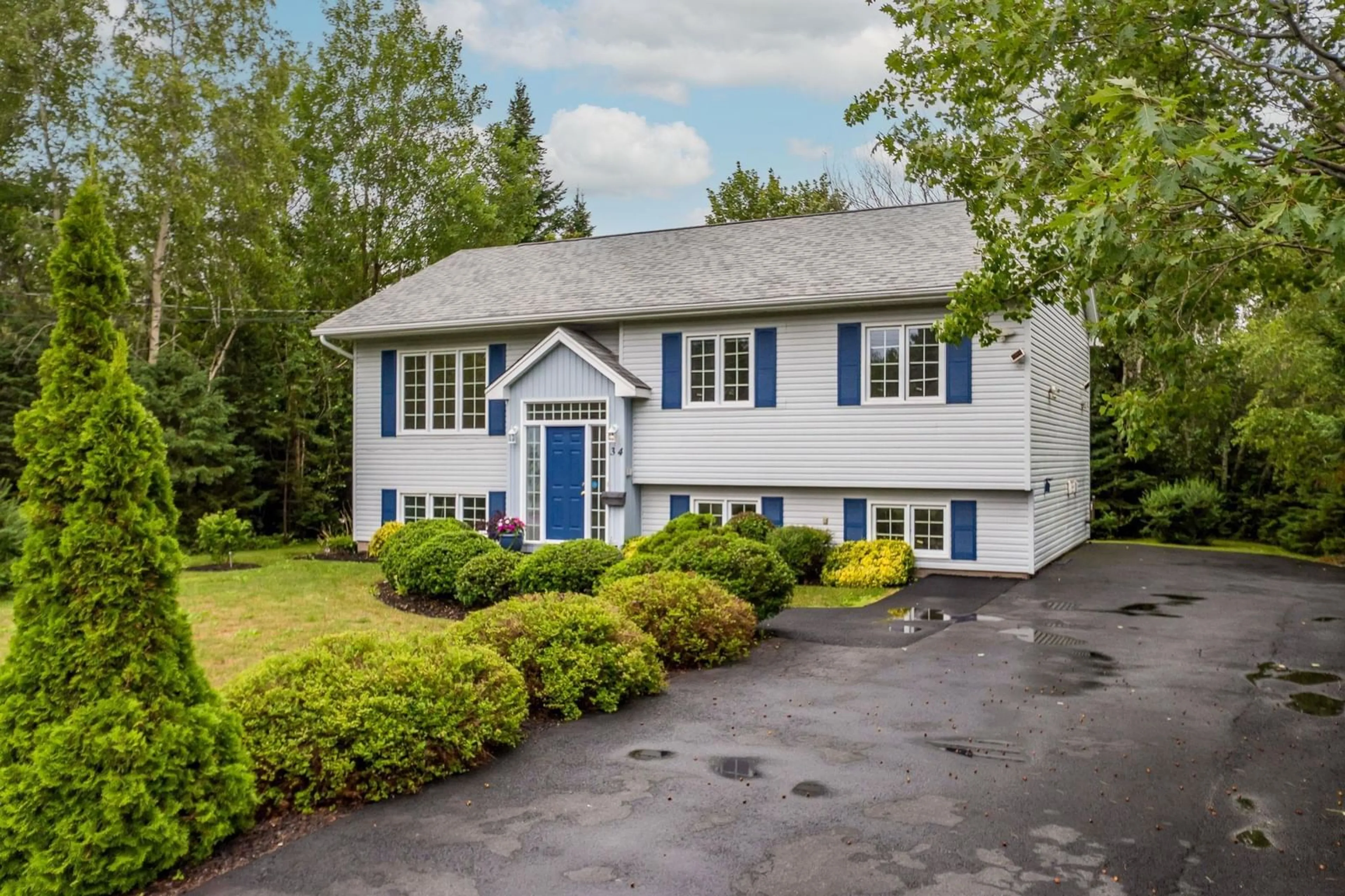 Home with vinyl exterior material, street for 34 Kenora Dr, Cole Harbour Nova Scotia B2Z 1J1