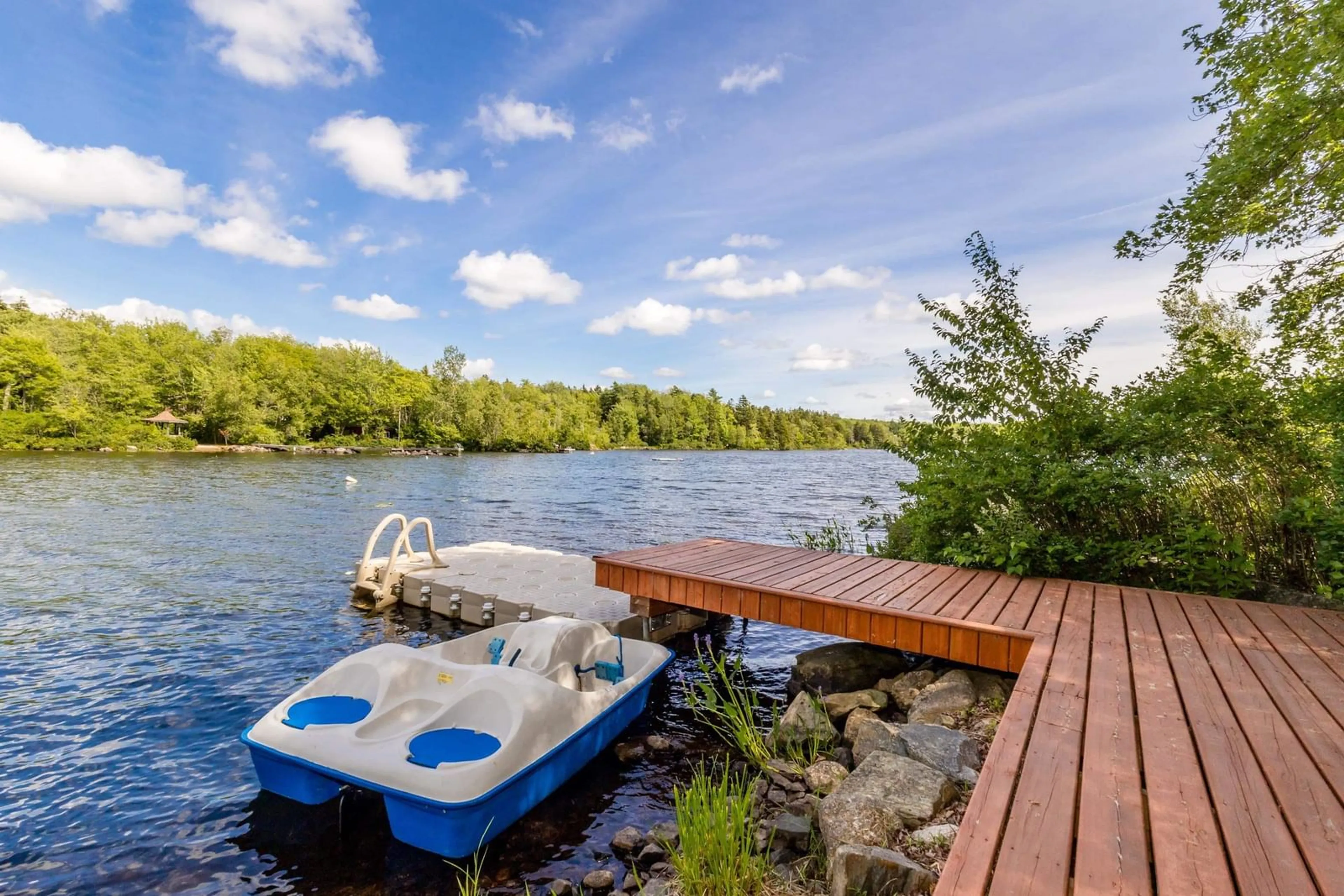 Patio, water/lake/river/ocean view for 504 Lake Dr, Tupper Lake Nova Scotia B0P 1G0