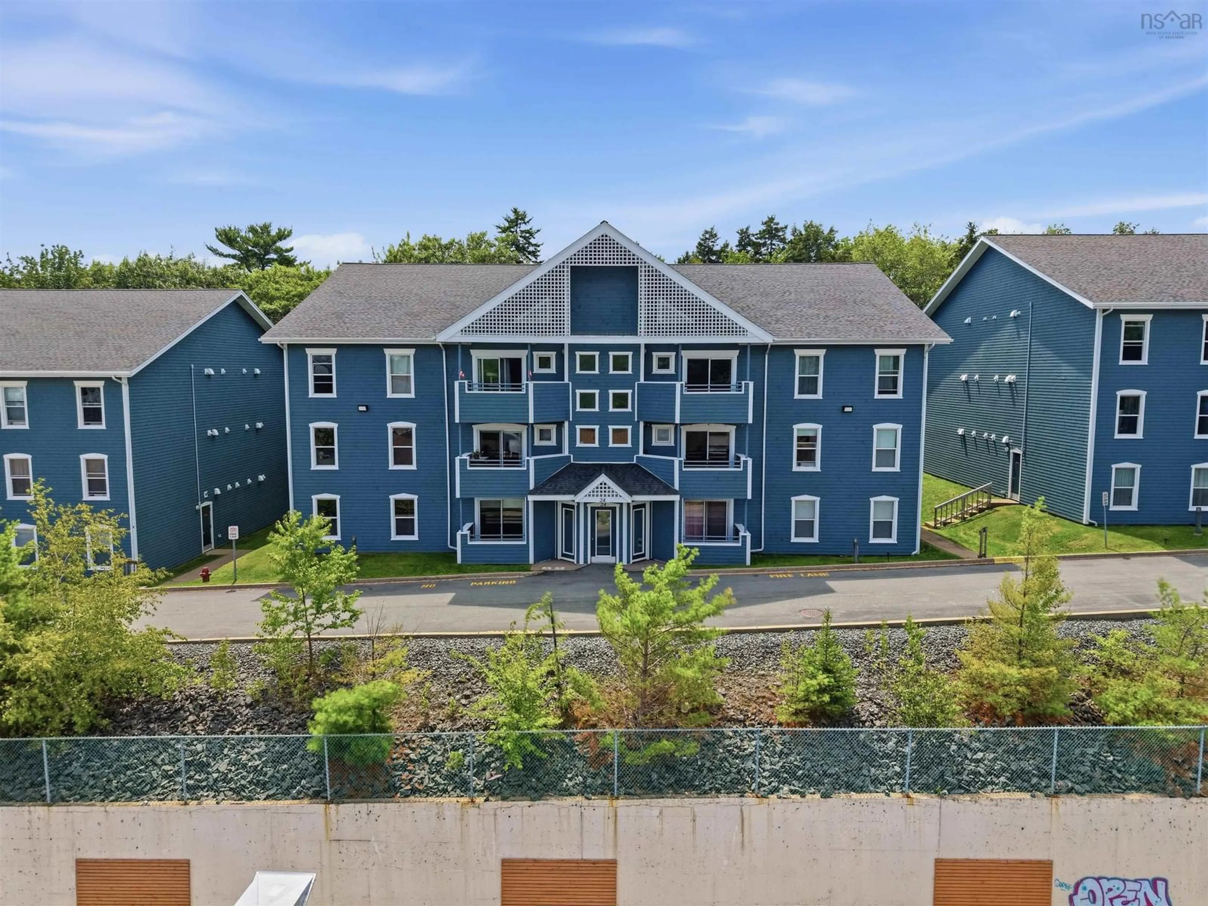 A pic from outside/outdoor area/front of a property/back of a property/a pic from drone, building for 24 Hammonds Plains Rd #211, Bedford Nova Scotia B4A 3P3