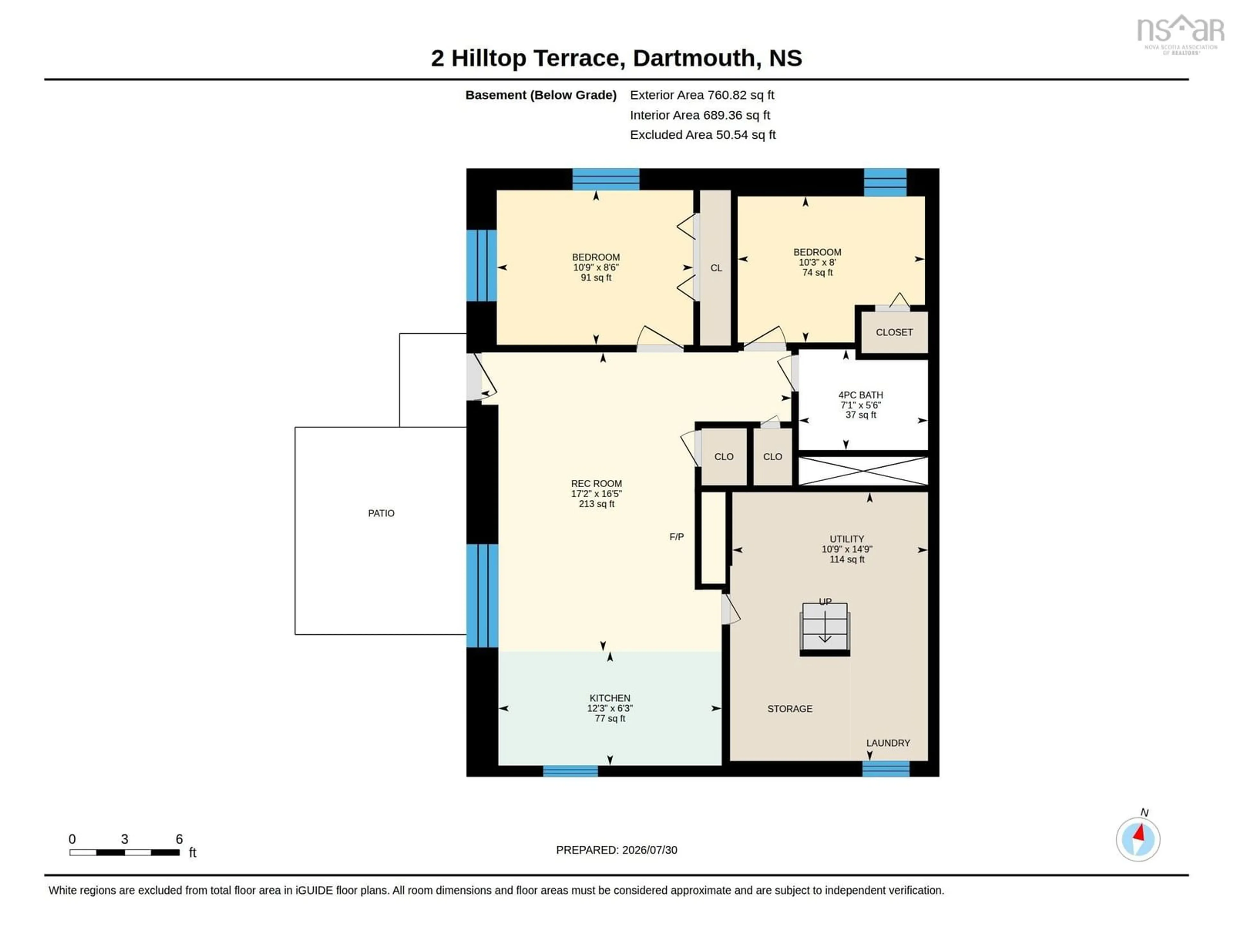 Floor plan for 2 Hilltop Terr, Dartmouth Nova Scotia B2Y 3T1