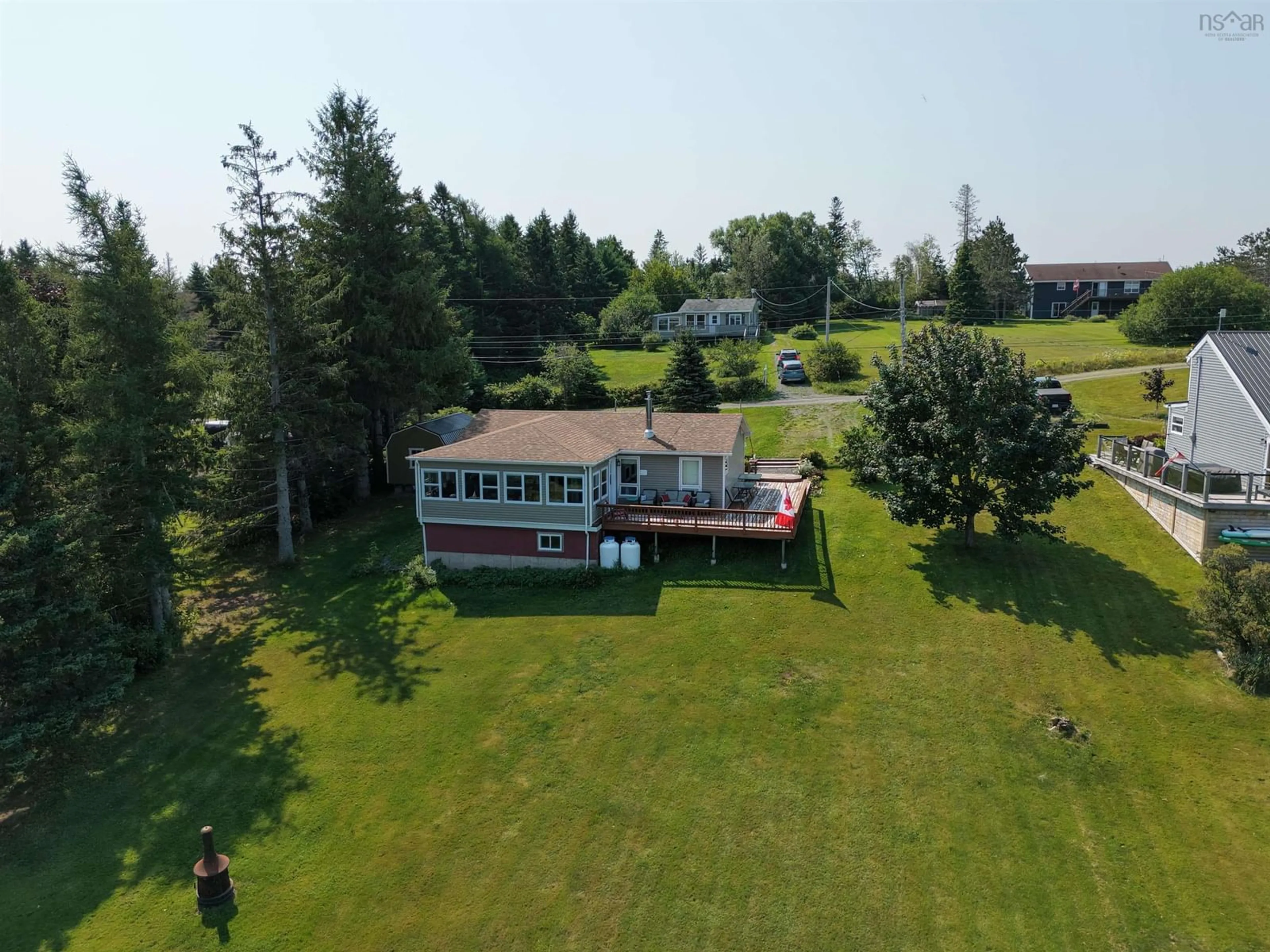 A pic from outside/outdoor area/front of a property/back of a property/a pic from drone, unknown for 81 Appalosa Trail, Bayhead Nova Scotia B0K 1V0