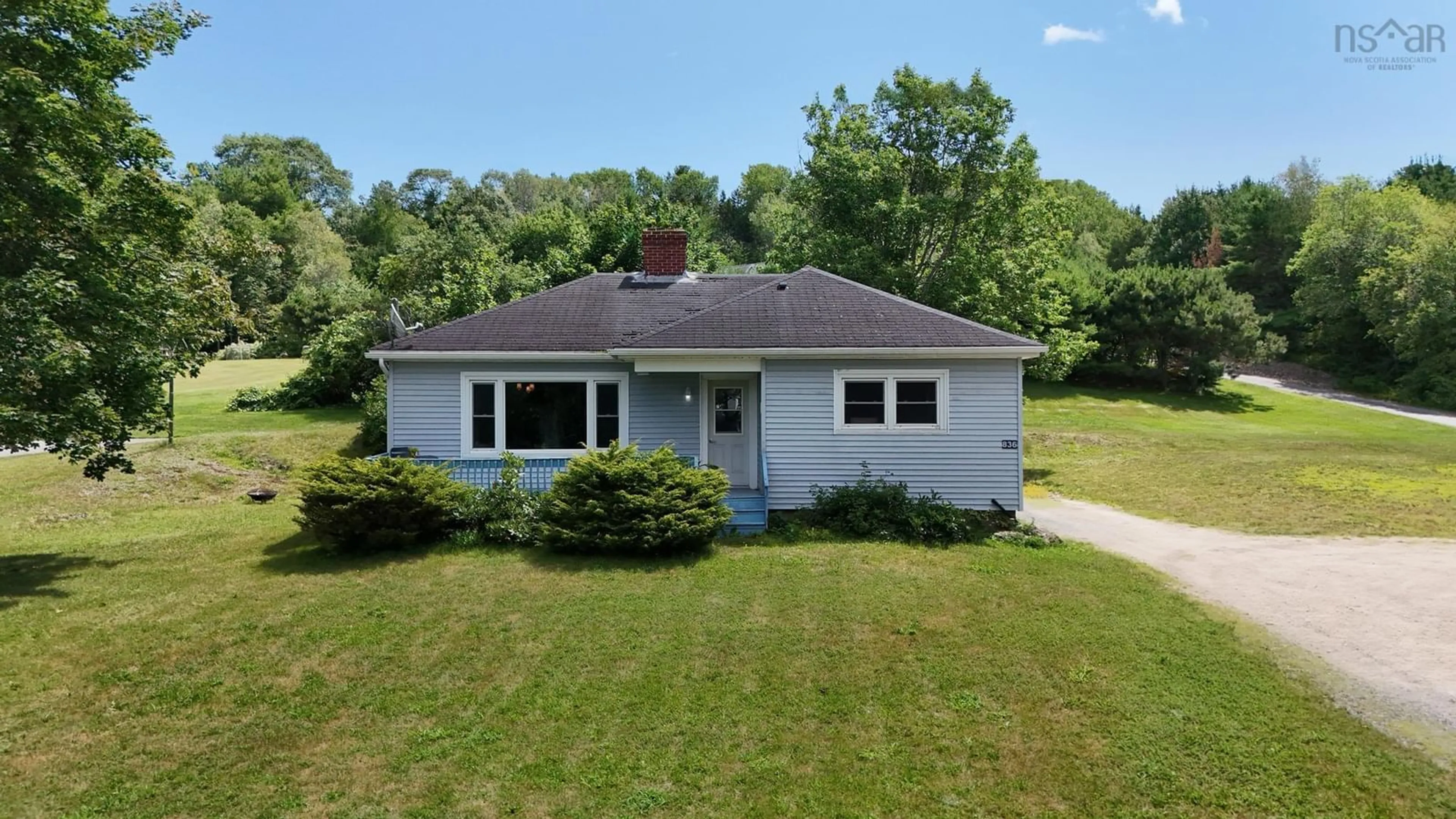 Home with vinyl exterior material, street for 836 Highway 331, Conquerall Bank Nova Scotia B0R 1G0