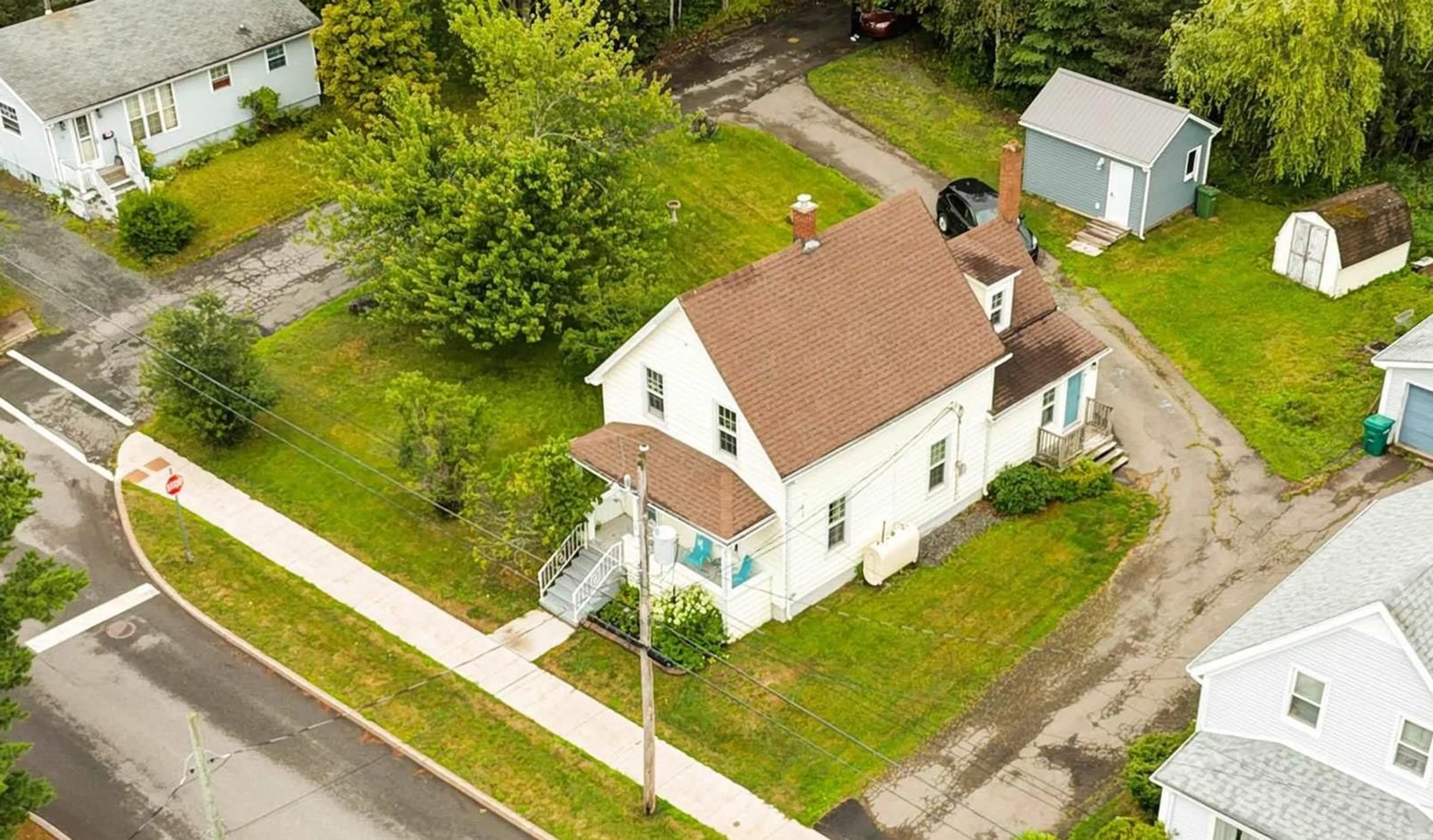 A pic from outside/outdoor area/front of a property/back of a property/a pic from drone, street for 38 St. Bernard St, Stellarton Nova Scotia B0K 1S0