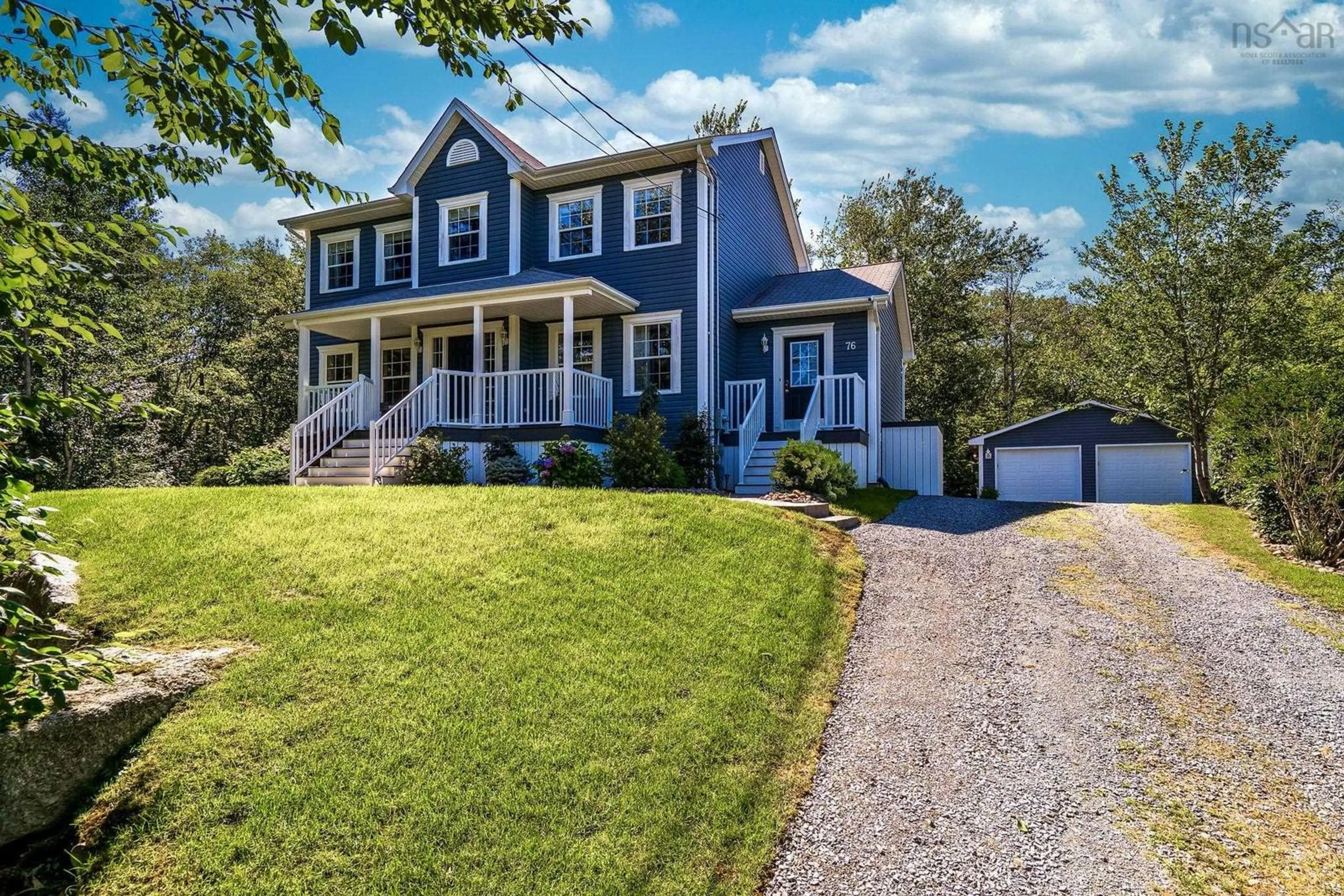 Home with vinyl exterior material, street for 76 Old Mill Rd, Hammonds Plains Nova Scotia B3Z 4M3