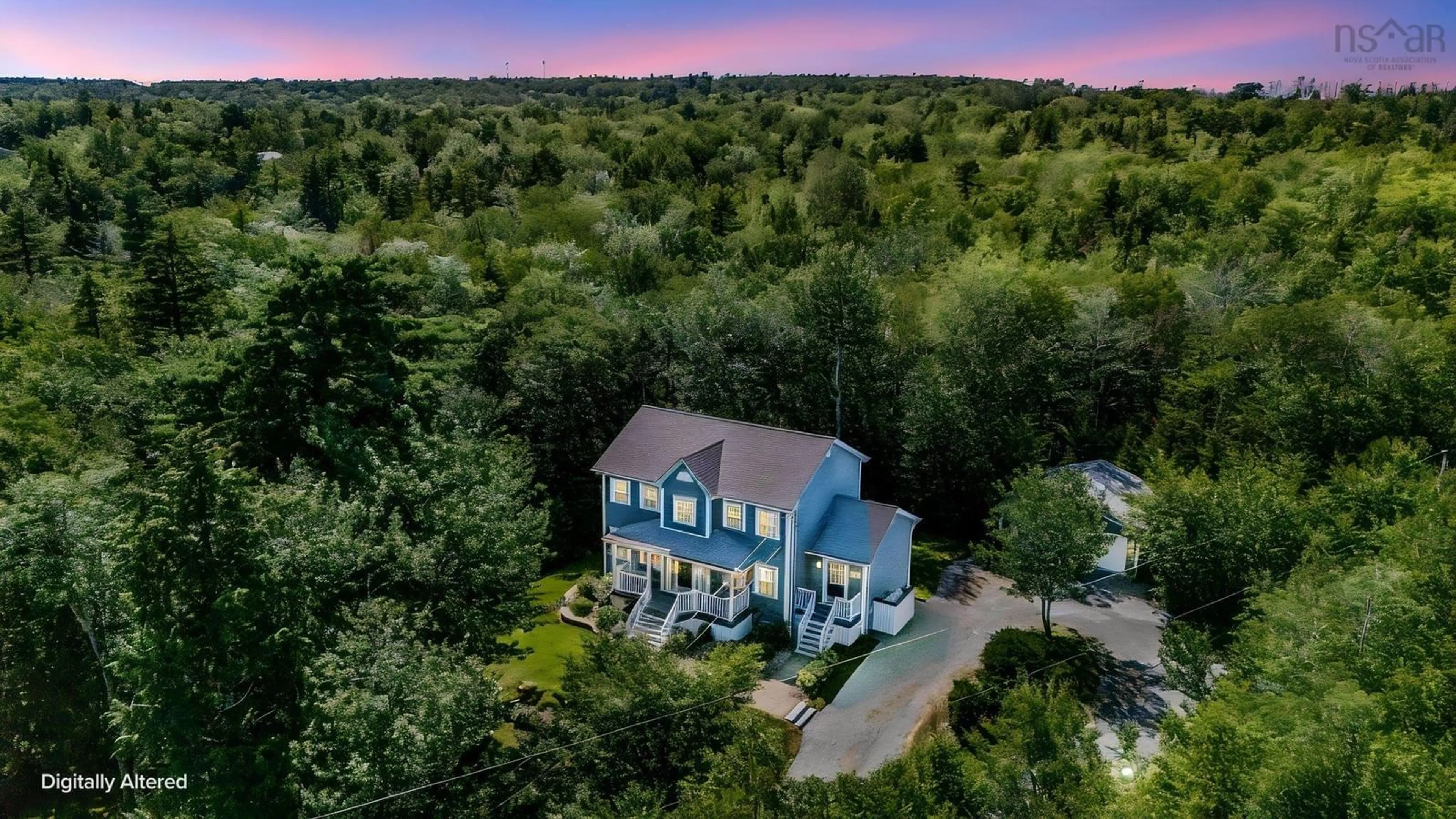 A pic from outside/outdoor area/front of a property/back of a property/a pic from drone, unknown for 76 Old Mill Rd, Hammonds Plains Nova Scotia B3Z 4M3