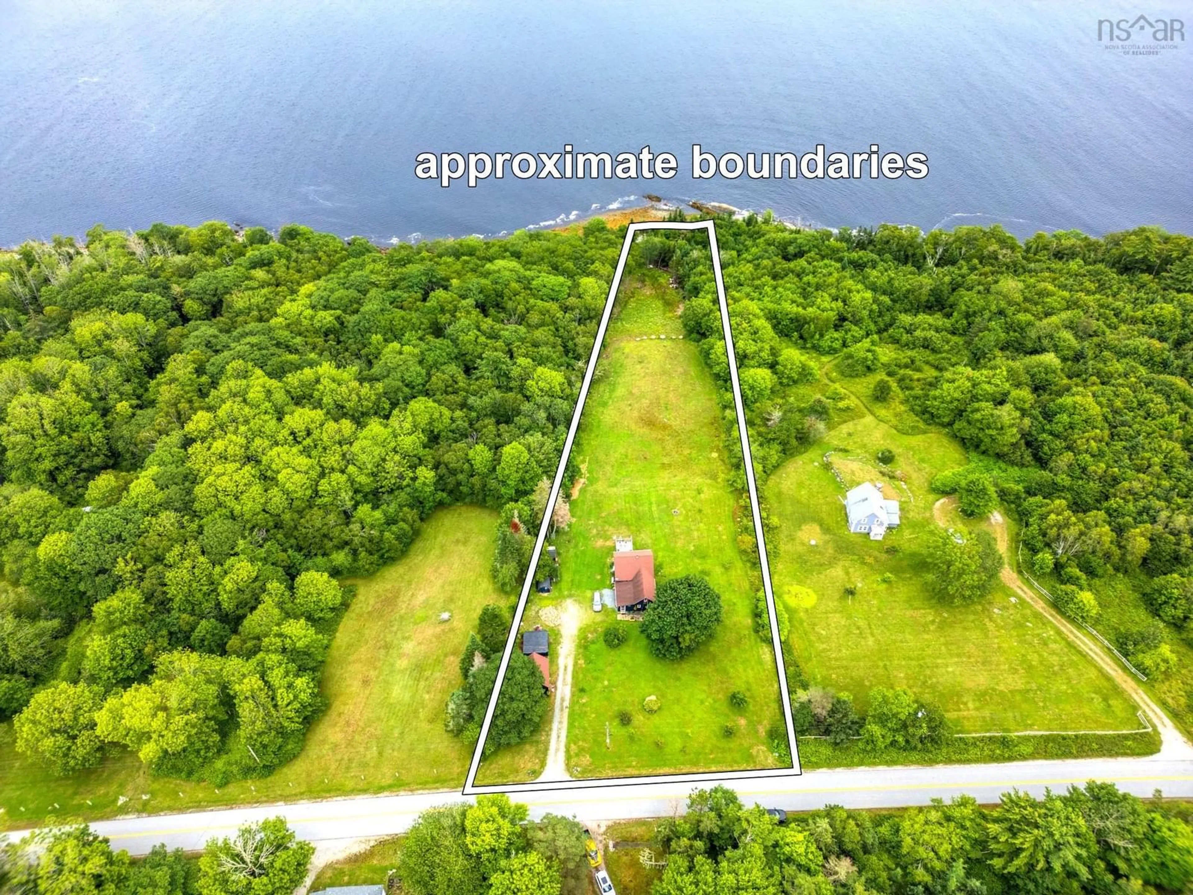 A pic from outside/outdoor area/front of a property/back of a property/a pic from drone, water/lake/river/ocean view for 5100 Sandy Point Rd, Jordan Ferry Nova Scotia B0T 1W0