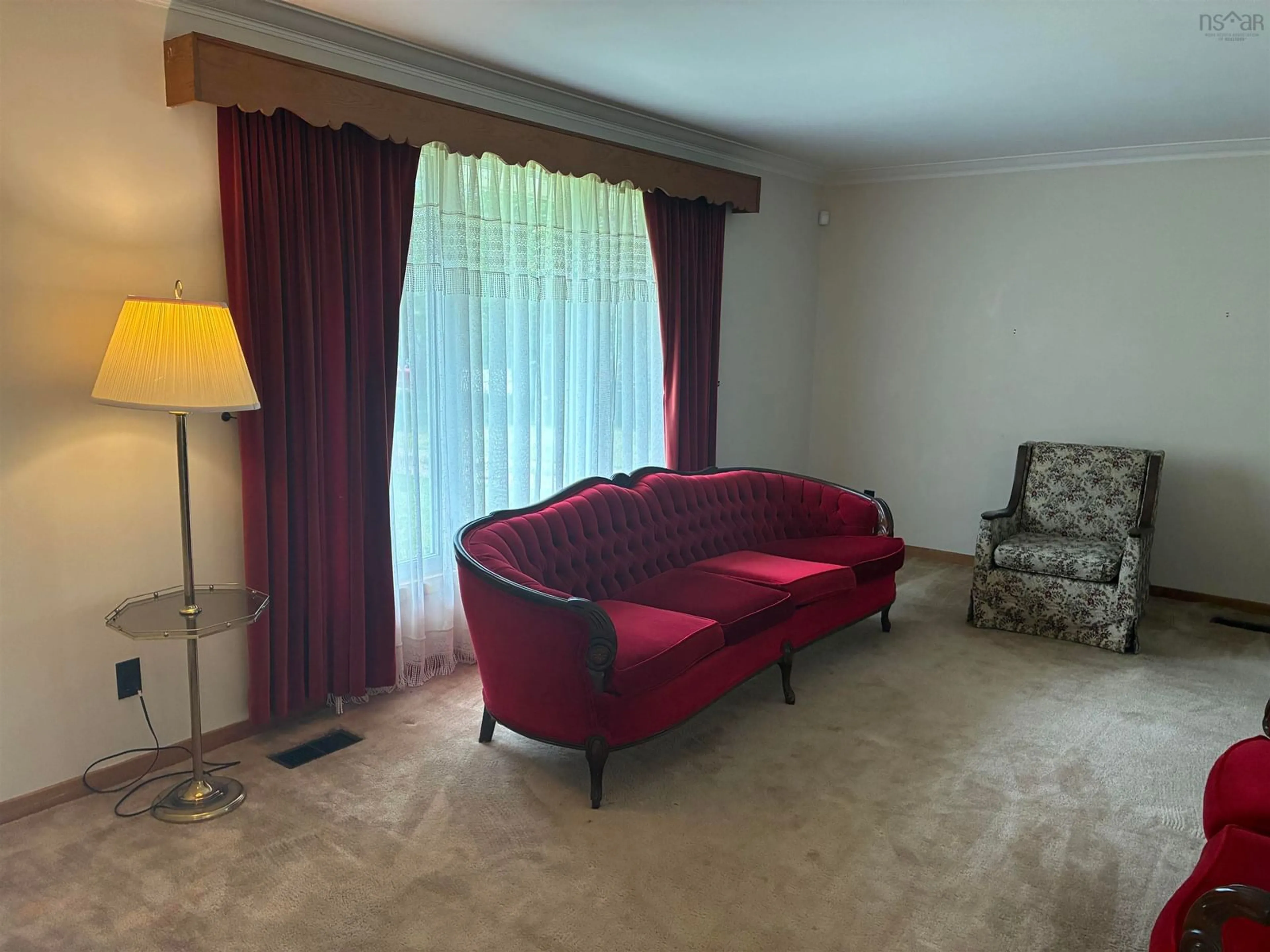 Living room with furniture, carpet floor for 85 Brookside Branch Rd, Brookside Nova Scotia B6L 2A7