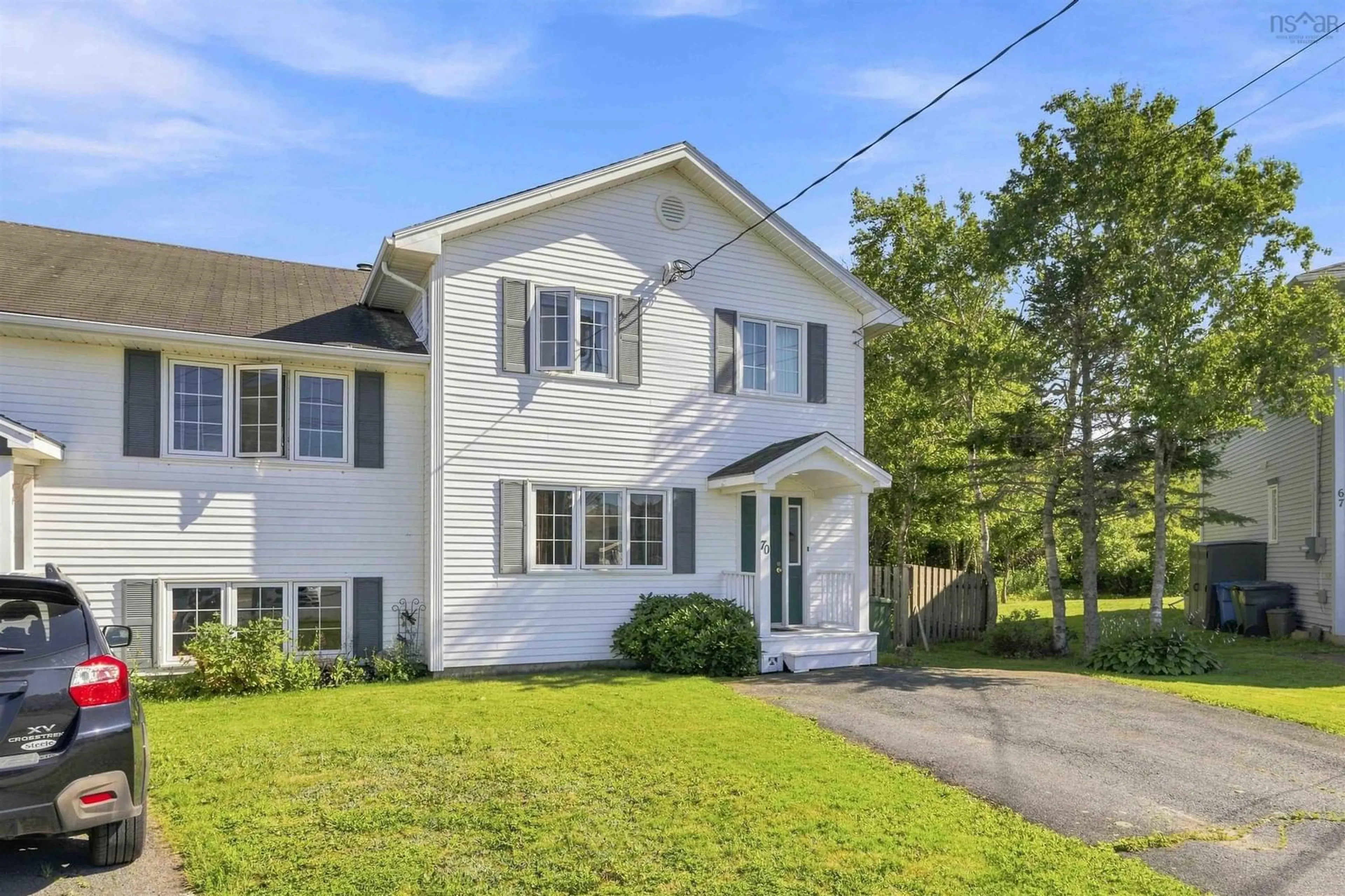 Home with vinyl exterior material, street for 70 Thorncrest Crt, Eastern Passage Nova Scotia B3G 1N4