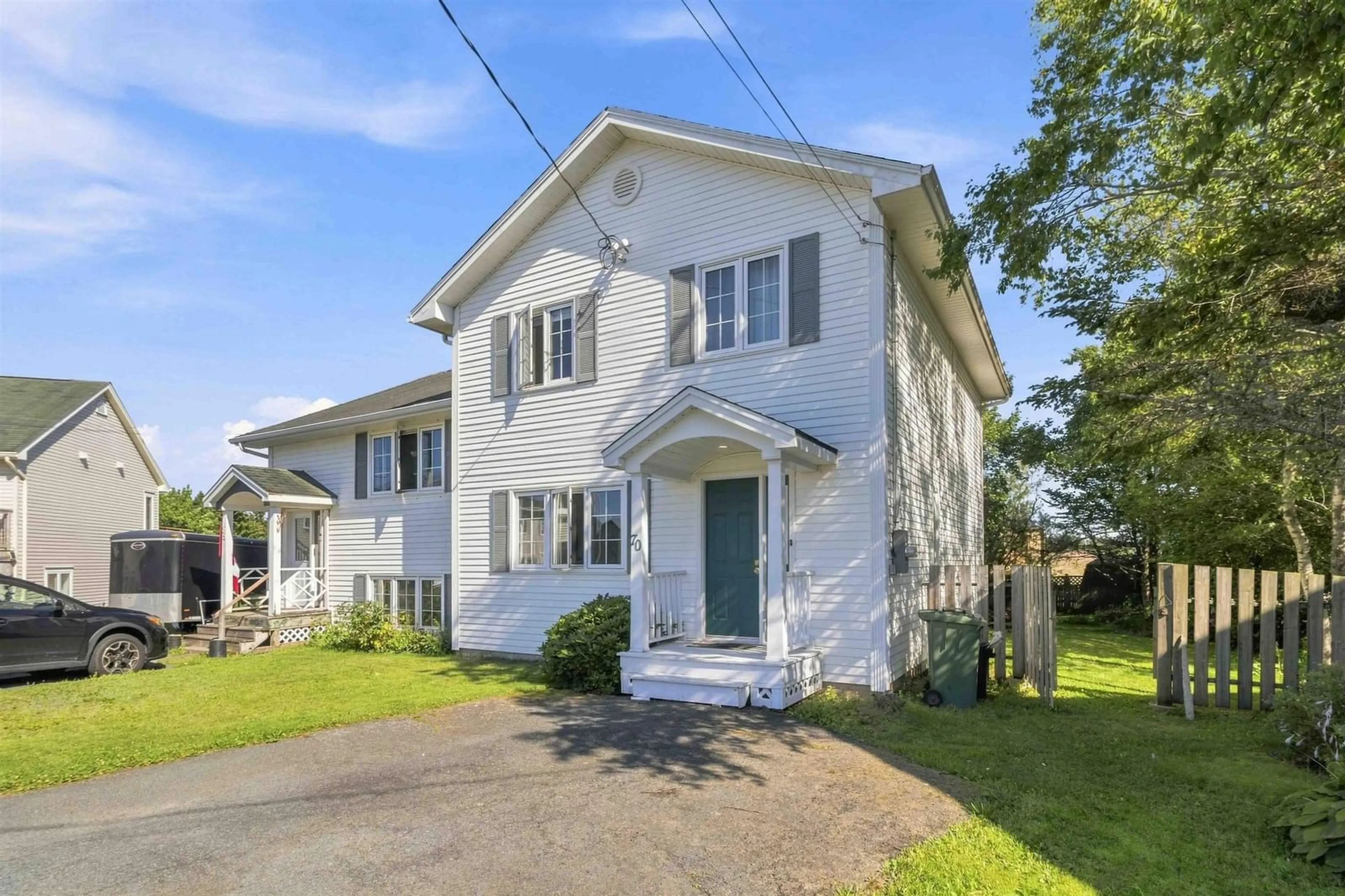 A pic from outside/outdoor area/front of a property/back of a property/a pic from drone, street for 70 Thorncrest Crt, Eastern Passage Nova Scotia B3G 1N4
