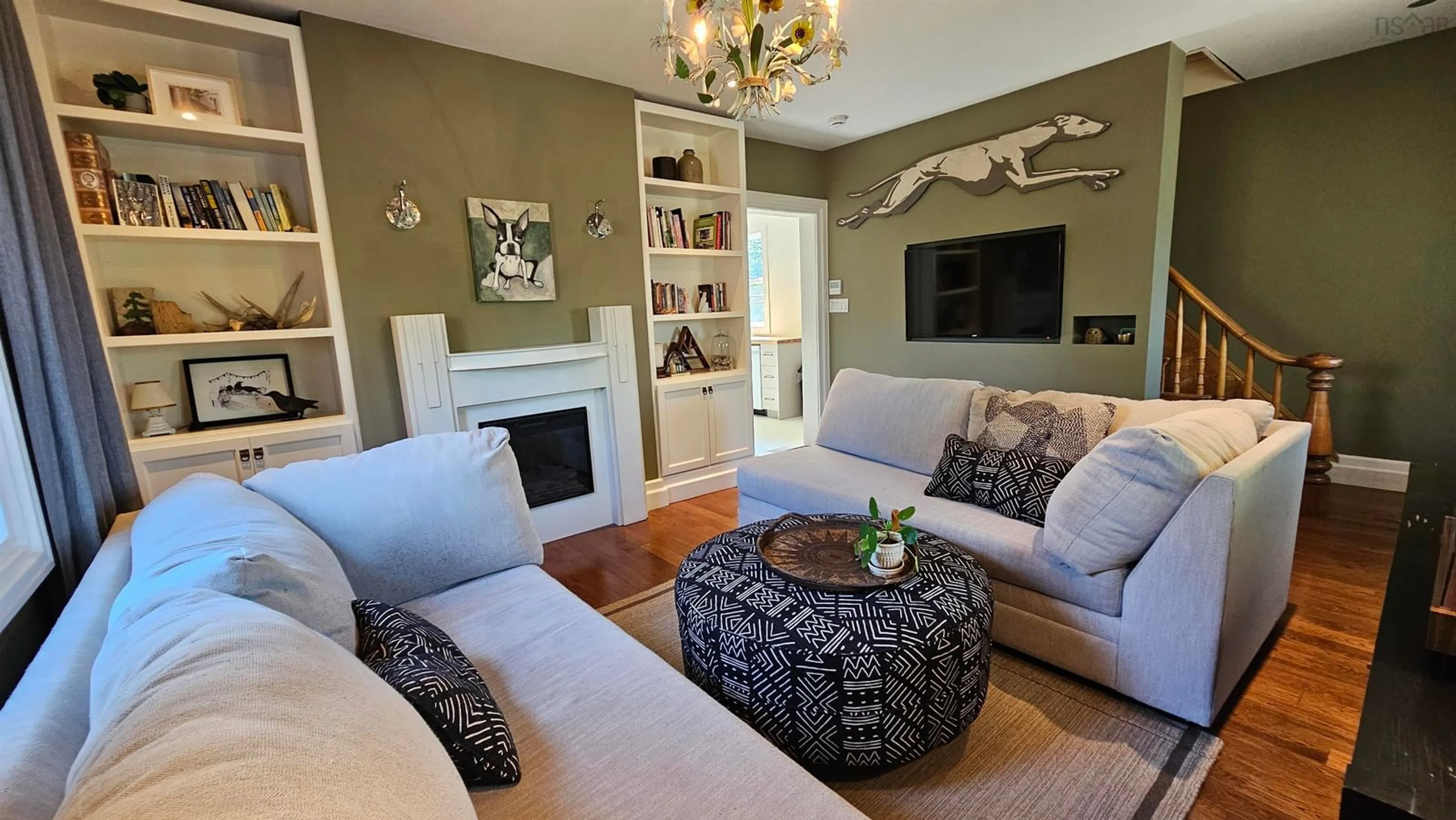Living room with furniture, unknown for 6896 Highway 2, Portapique Nova Scotia B0M 1B0