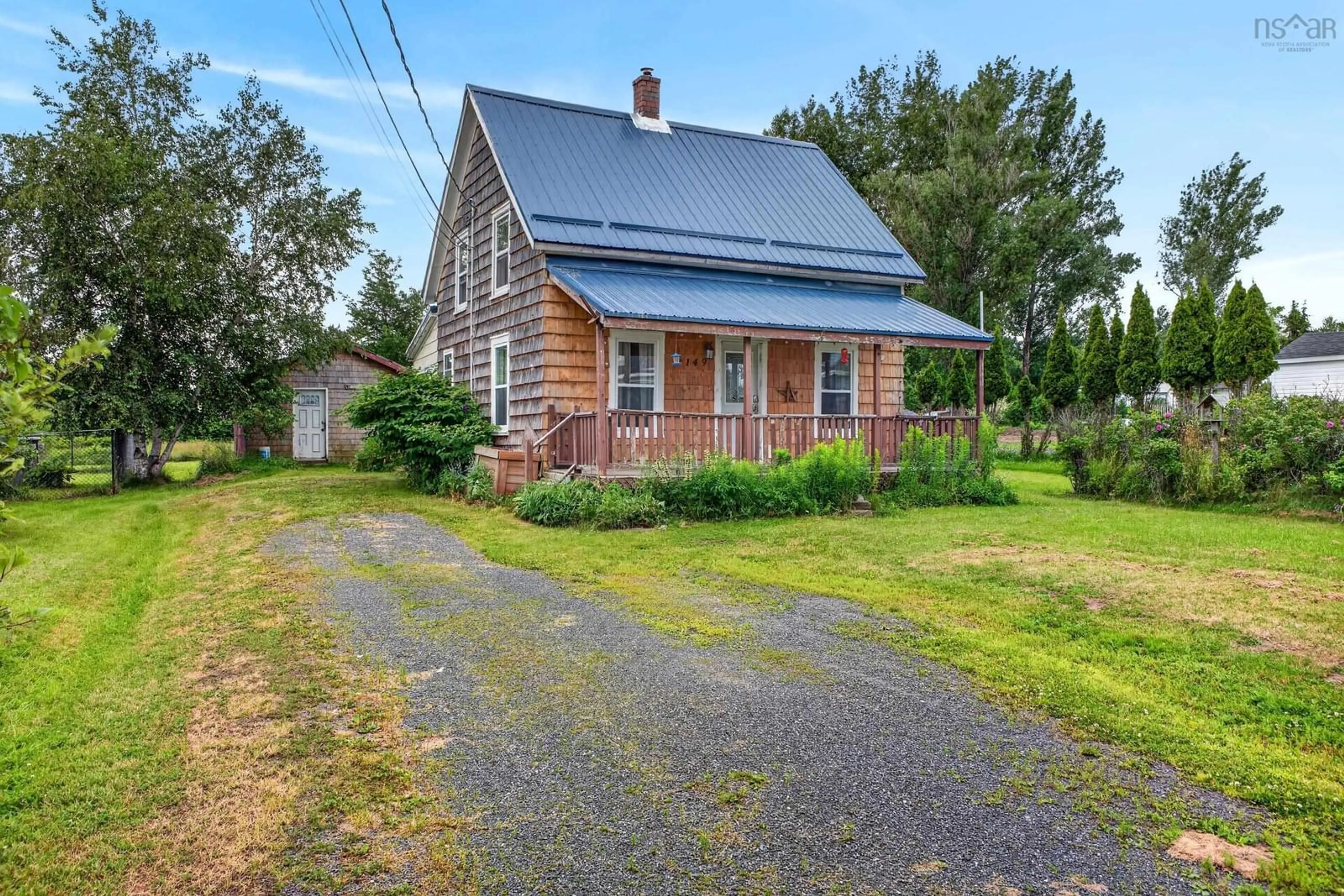 A pic from outside/outdoor area/front of a property/back of a property/a pic from drone, street for 2149 Cowan St, Westville Nova Scotia B0K 2A0