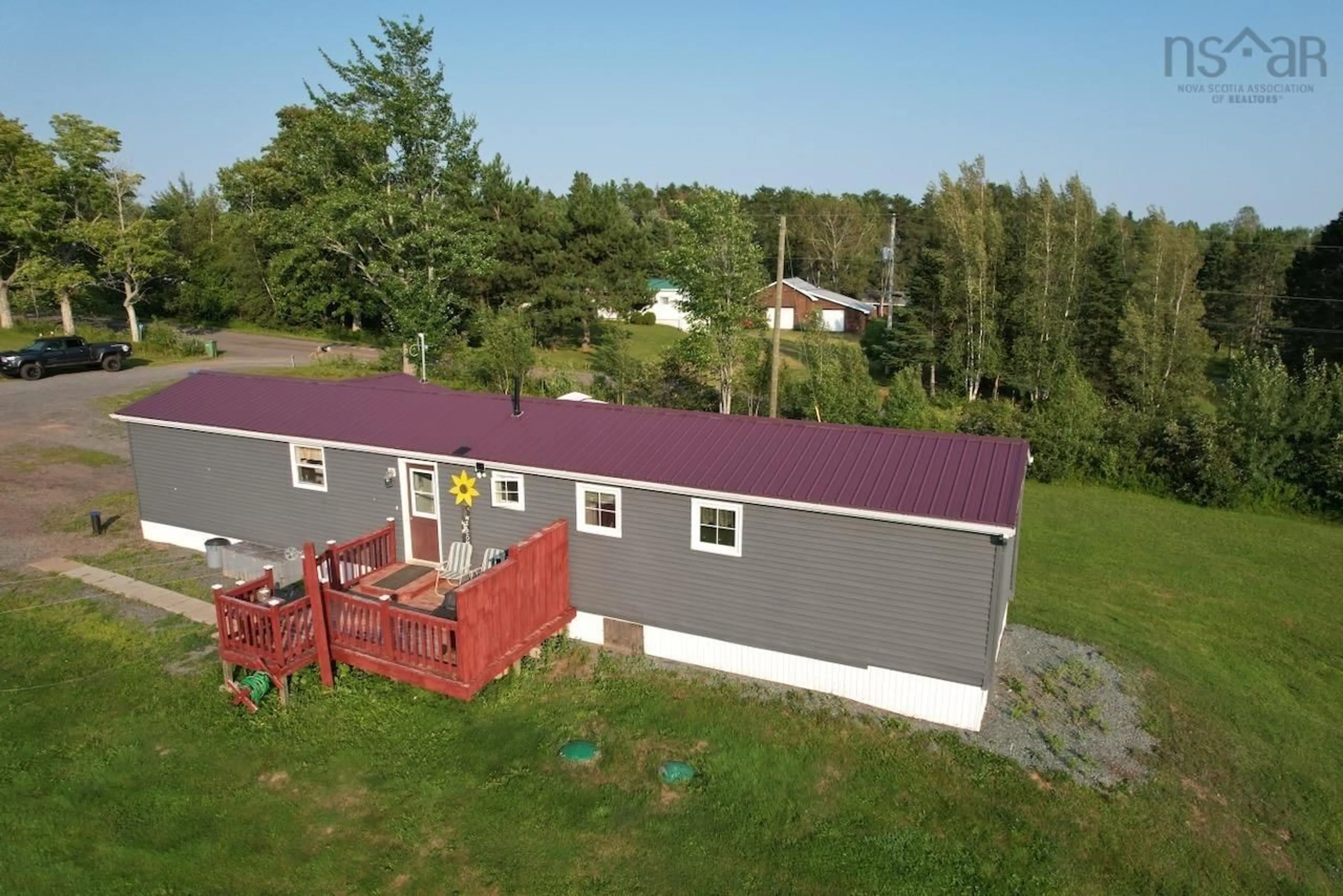 A pic from outside/outdoor area/front of a property/back of a property/a pic from drone, building for 23 Chase Rd, Mount Pleasant Nova Scotia B0M 1P0
