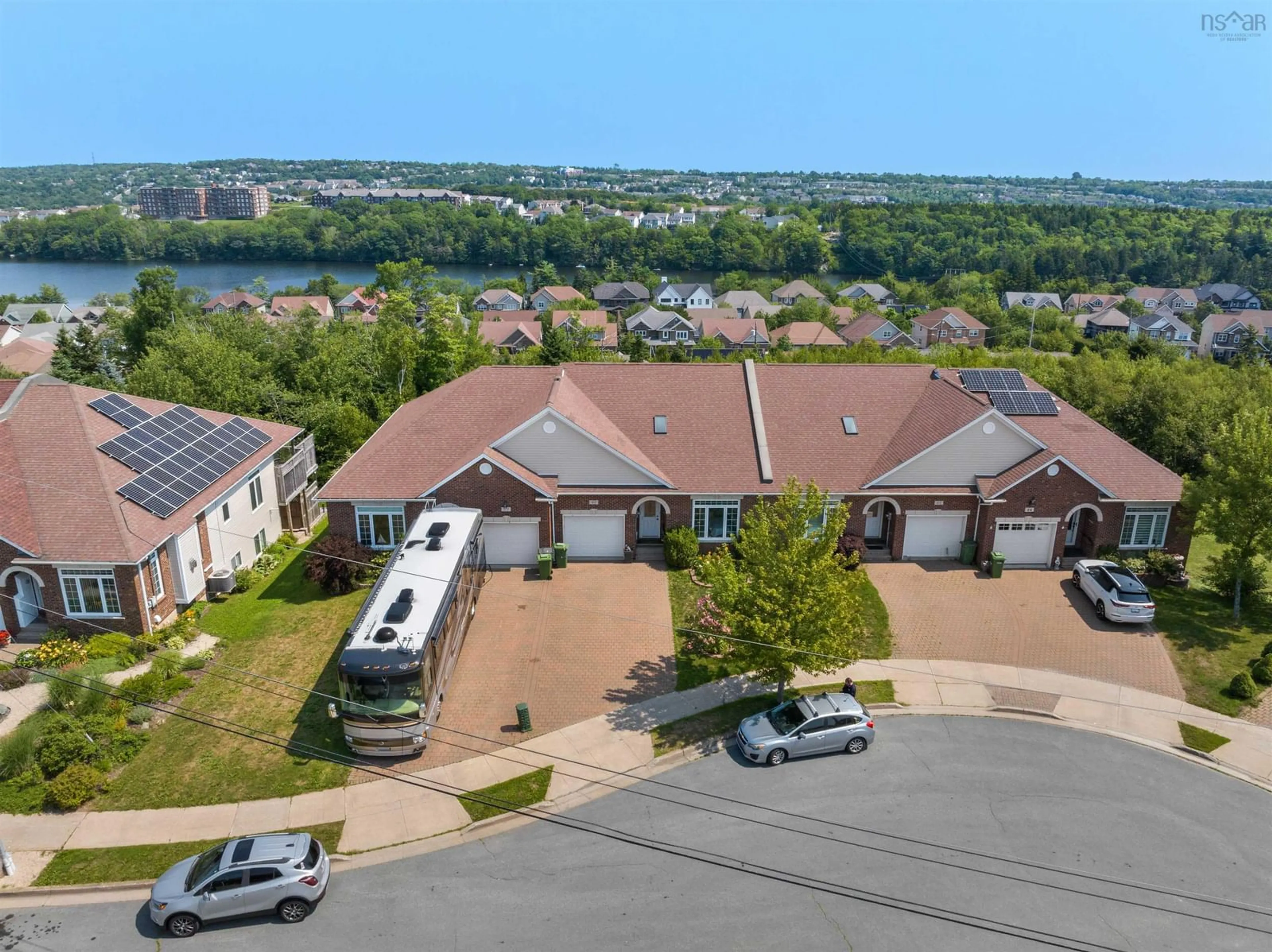 A pic from outside/outdoor area/front of a property/back of a property/a pic from drone, unknown for 60 Cloverfield Crt, Dartmouth Nova Scotia B2W 0B3