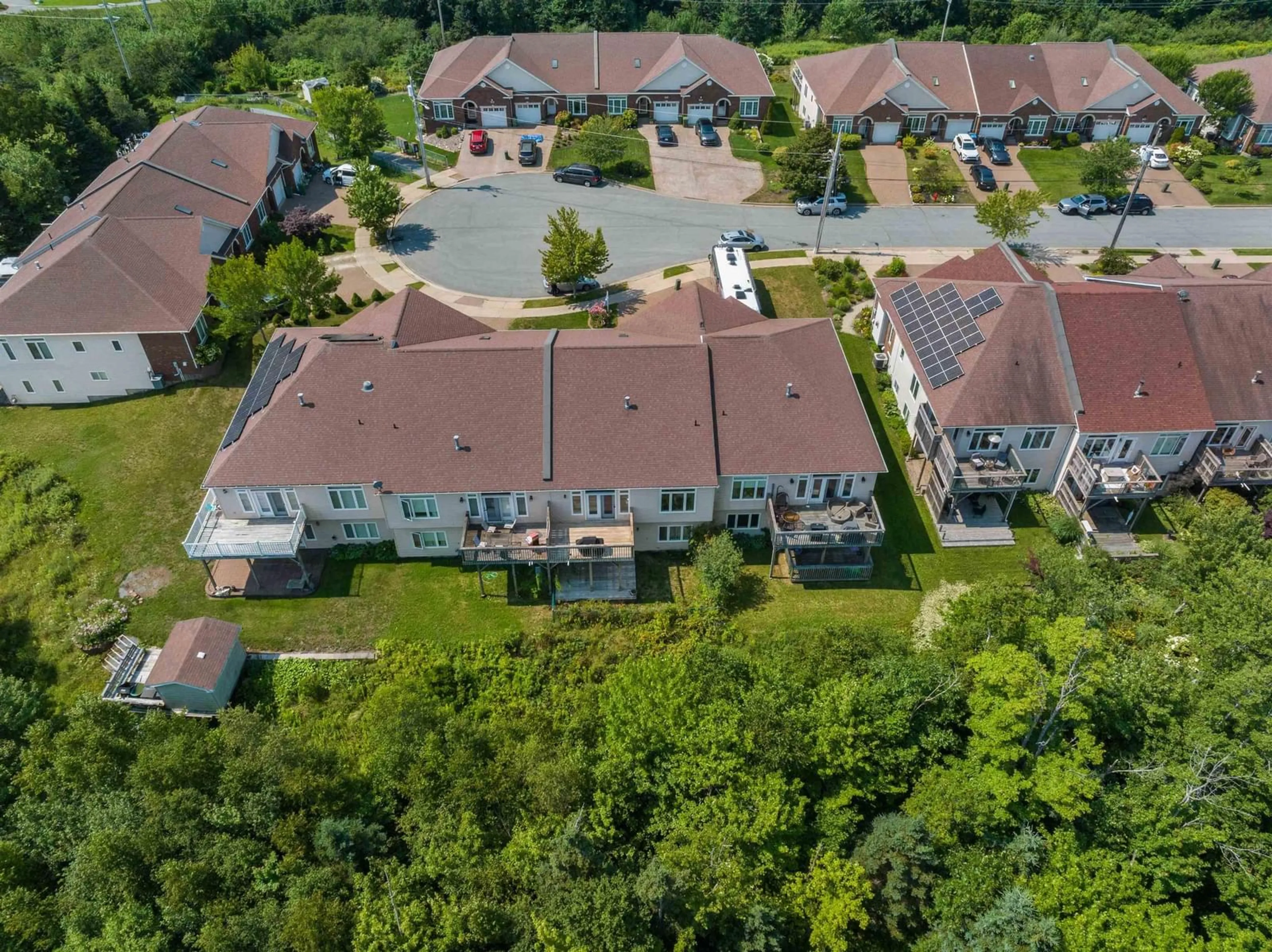 A pic from outside/outdoor area/front of a property/back of a property/a pic from drone, street for 60 Cloverfield Crt, Dartmouth Nova Scotia B2W 0B3