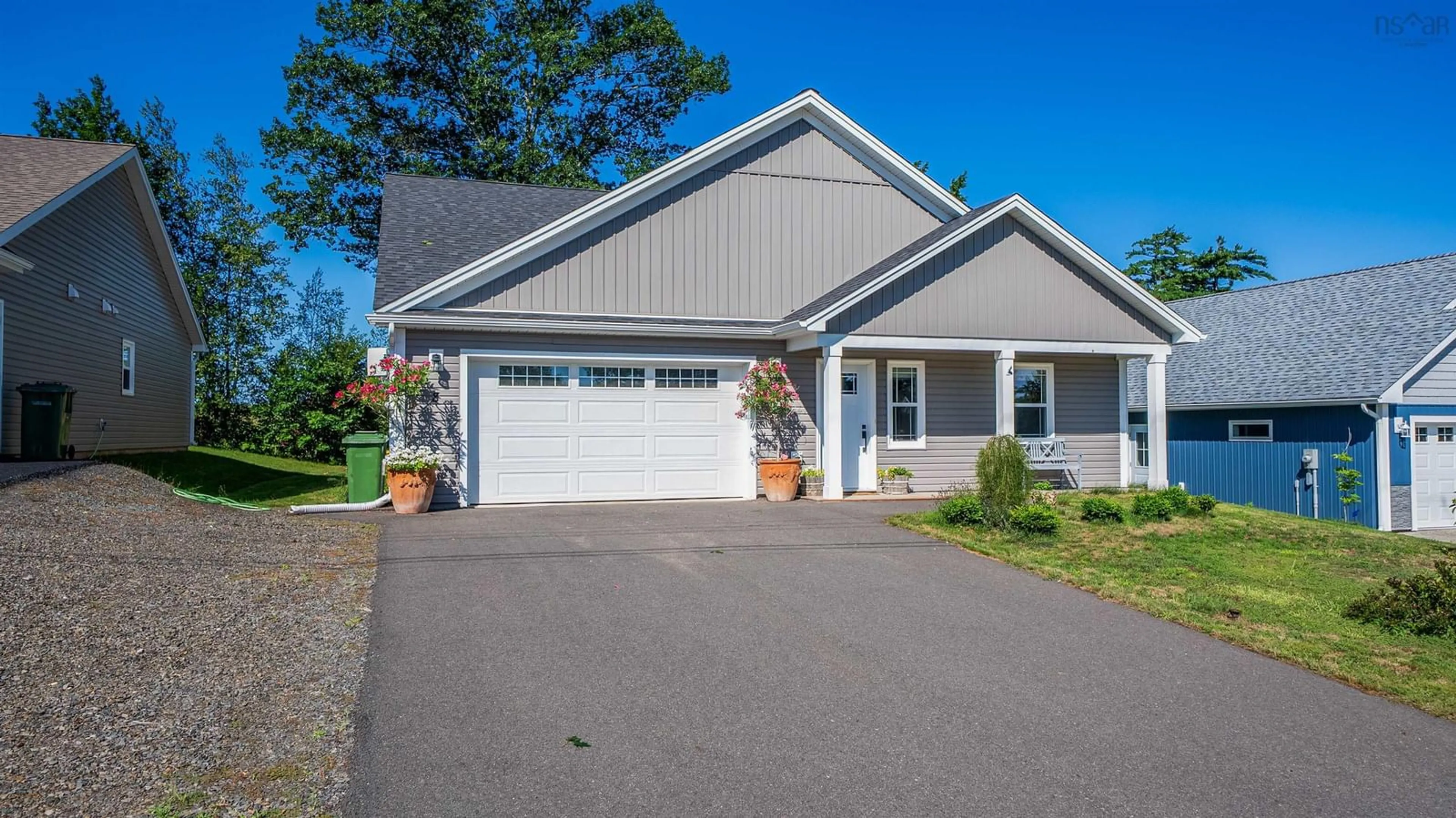 Home with vinyl exterior material, street for 8 Covey Dr, North Kentville Nova Scotia B4N 0H8