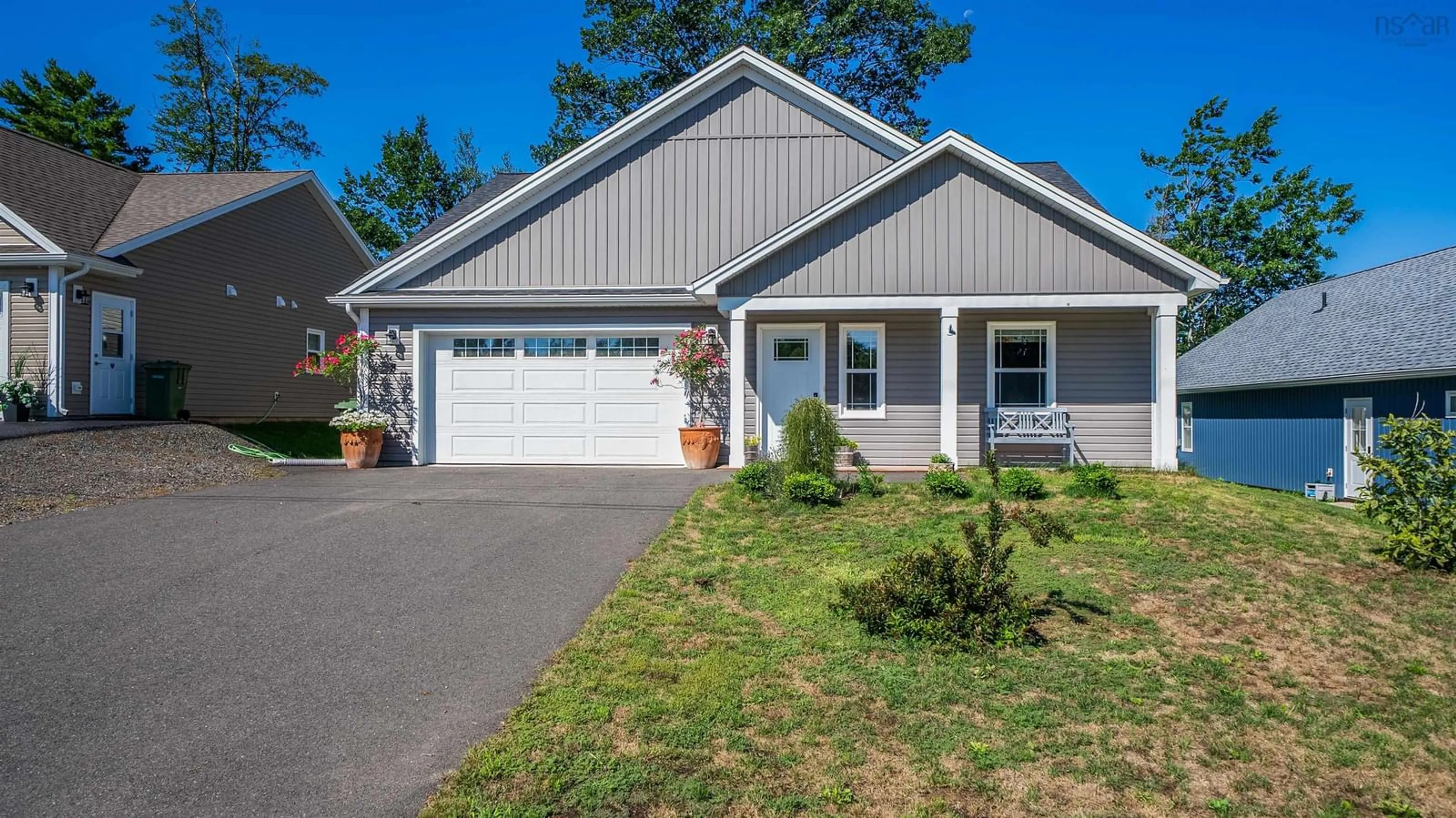 Home with vinyl exterior material, street for 8 Covey Dr, North Kentville Nova Scotia B4N 0H8