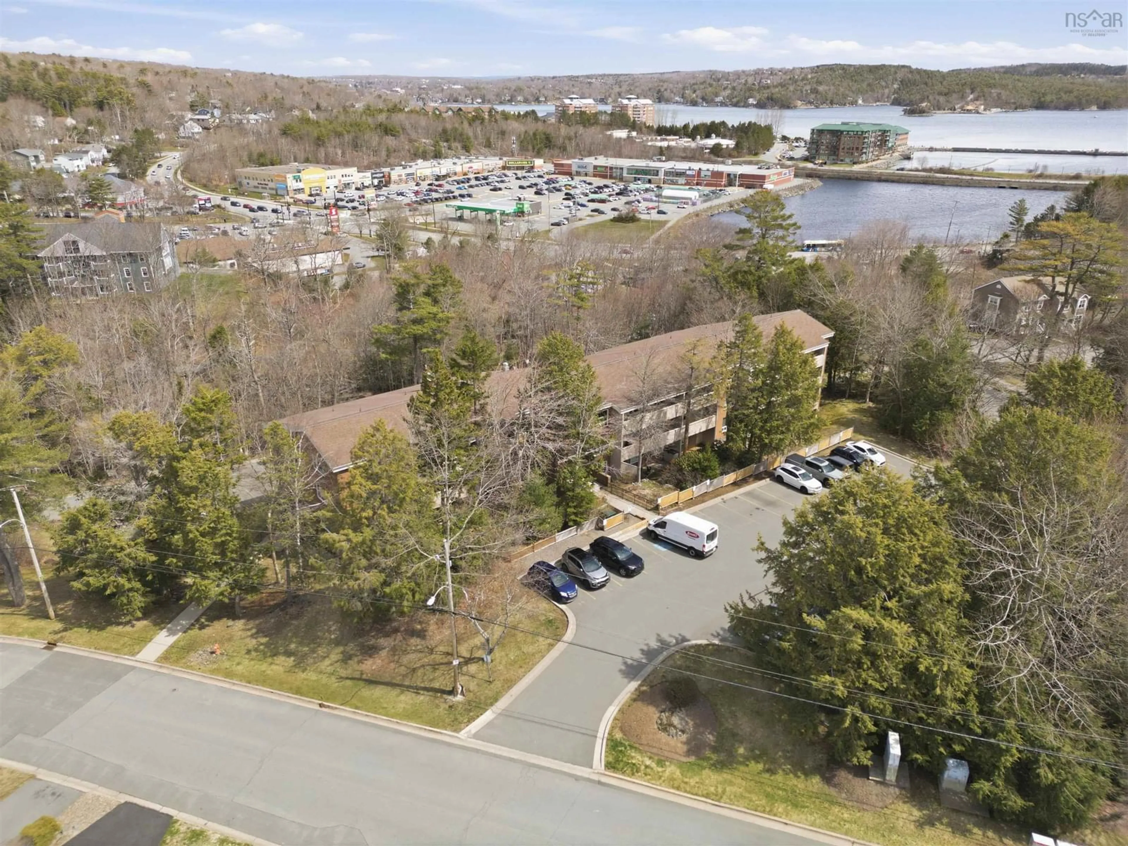 A pic from outside/outdoor area/front of a property/back of a property/a pic from drone, water/lake/river/ocean view for 311-41 Moirs Mill Rd, Bedford Nova Scotia B4A 3C4