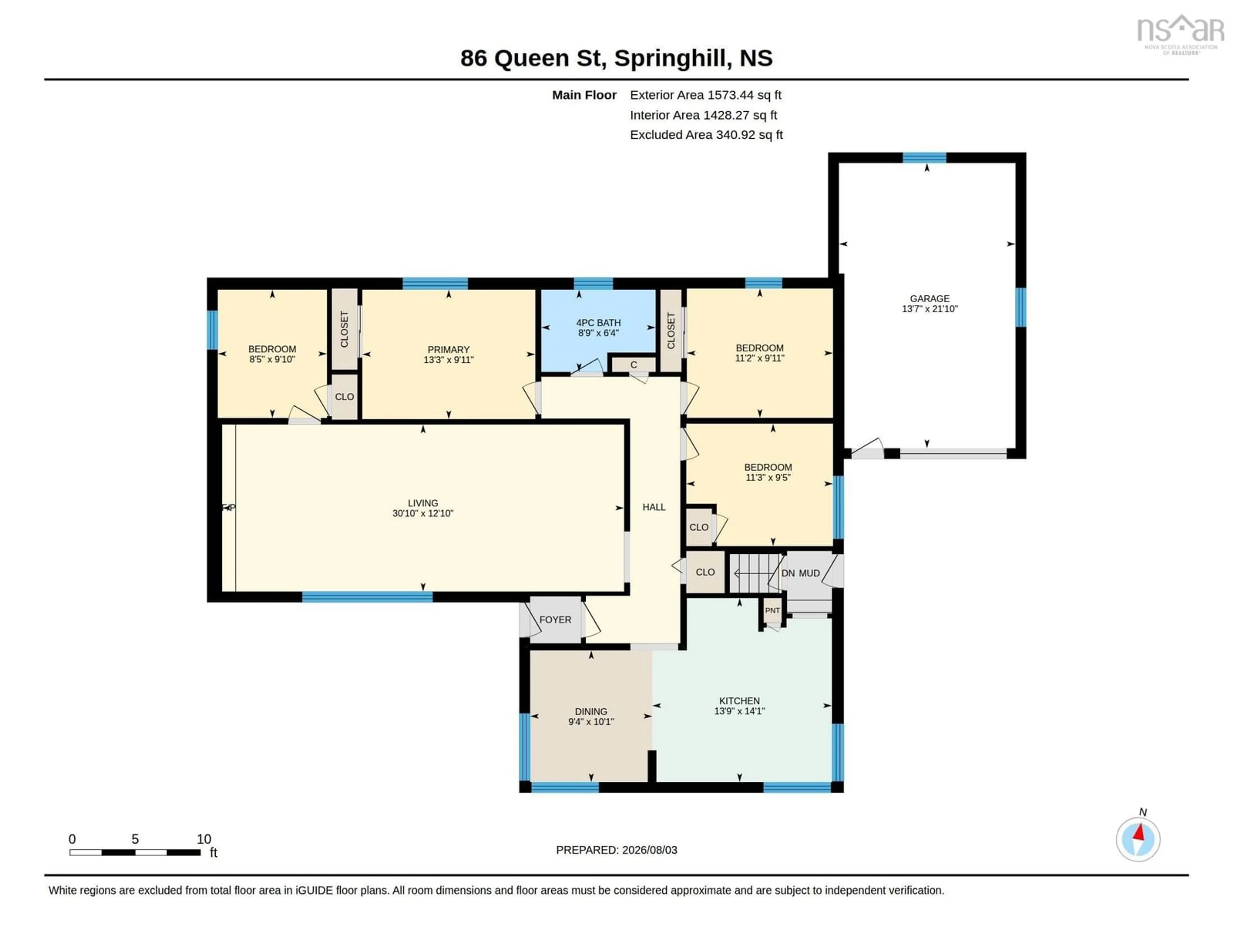 Floor plan for 86 Queen St, Springhill Nova Scotia B0M 1X0