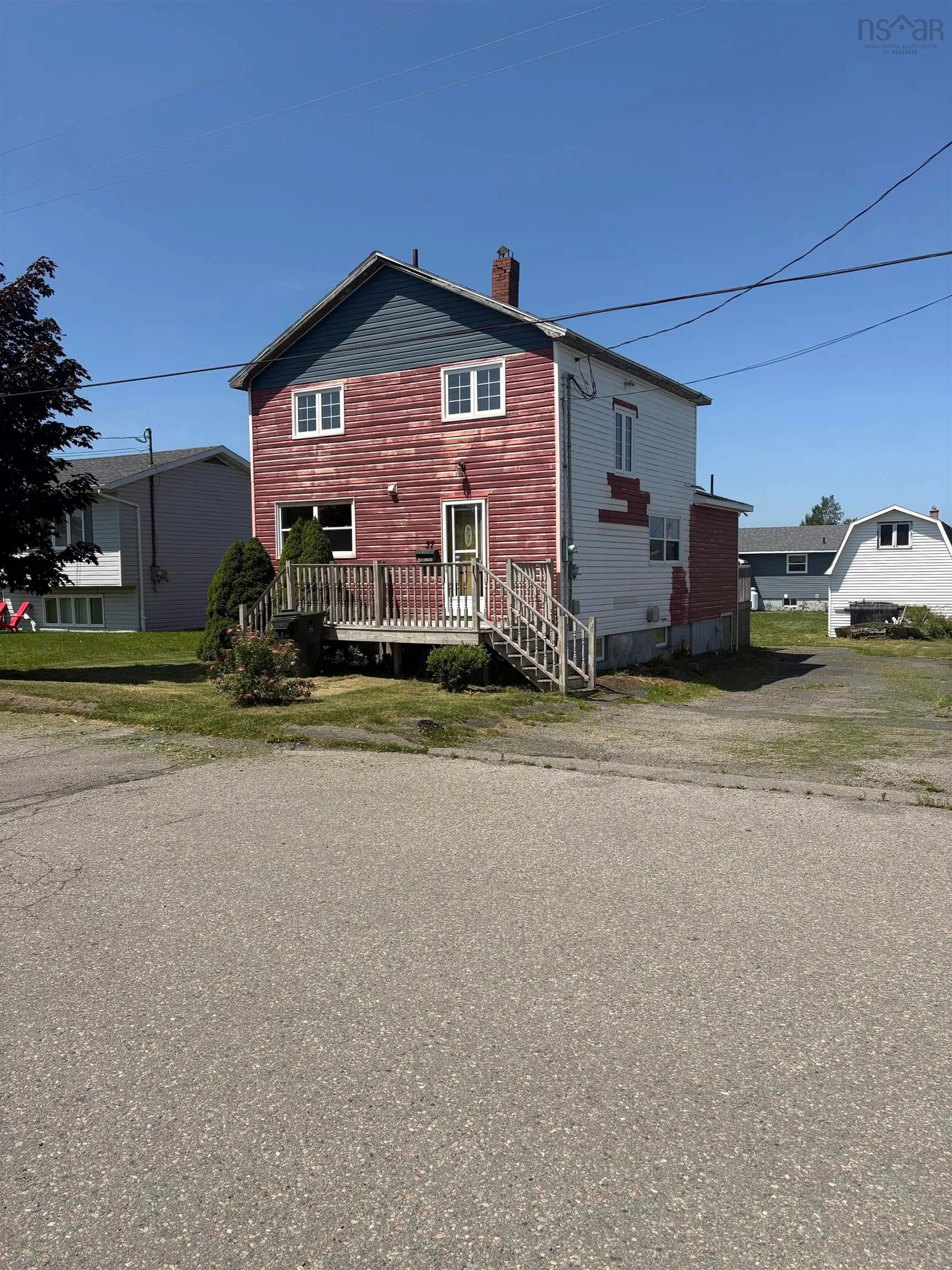 A pic from outside/outdoor area/front of a property/back of a property/a pic from drone, building for 37 Bennett St, Grand Lake Road Nova Scotia B1P 5V3