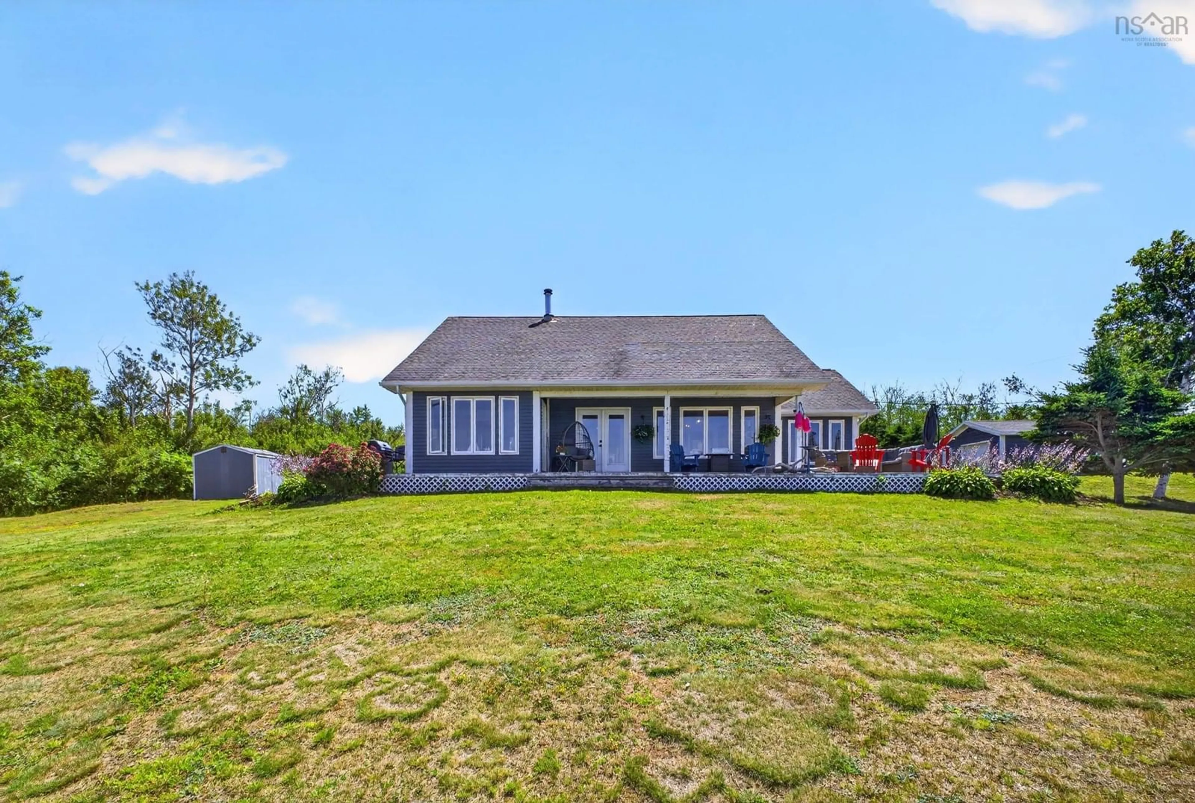 A pic from outside/outdoor area/front of a property/back of a property/a pic from drone, unknown for 969 Blue Sea Rd, Malagash Point Nova Scotia B0K 1E0