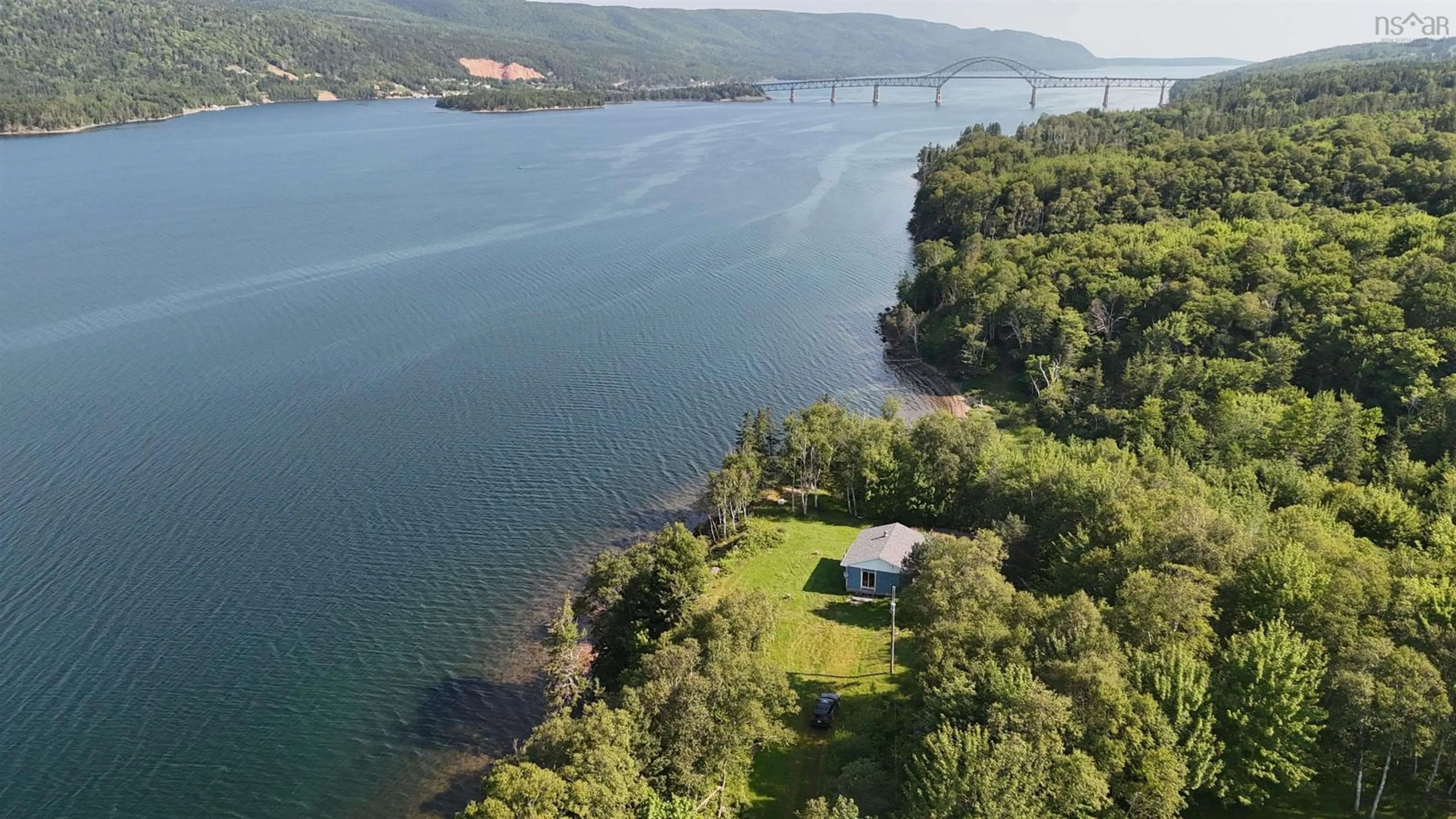 A pic from outside/outdoor area/front of a property/back of a property/a pic from drone, water/lake/river/ocean view for 11805 Kempt Head Rd, Boularderie Centre Nova Scotia B1X 1K5