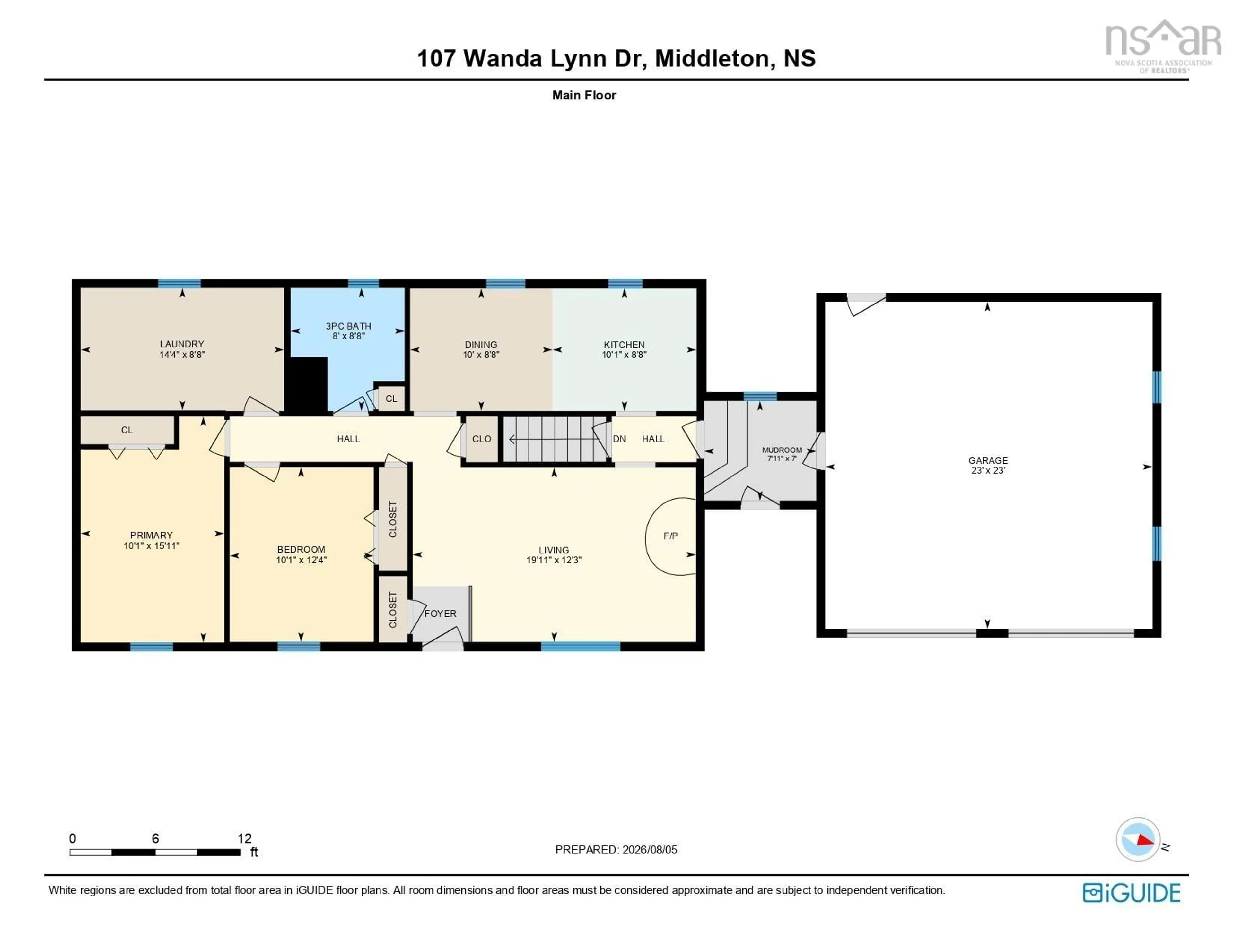 Floor plan for 107 Wanda Lynn Drive, Nictaux Nova Scotia B0S 1P0