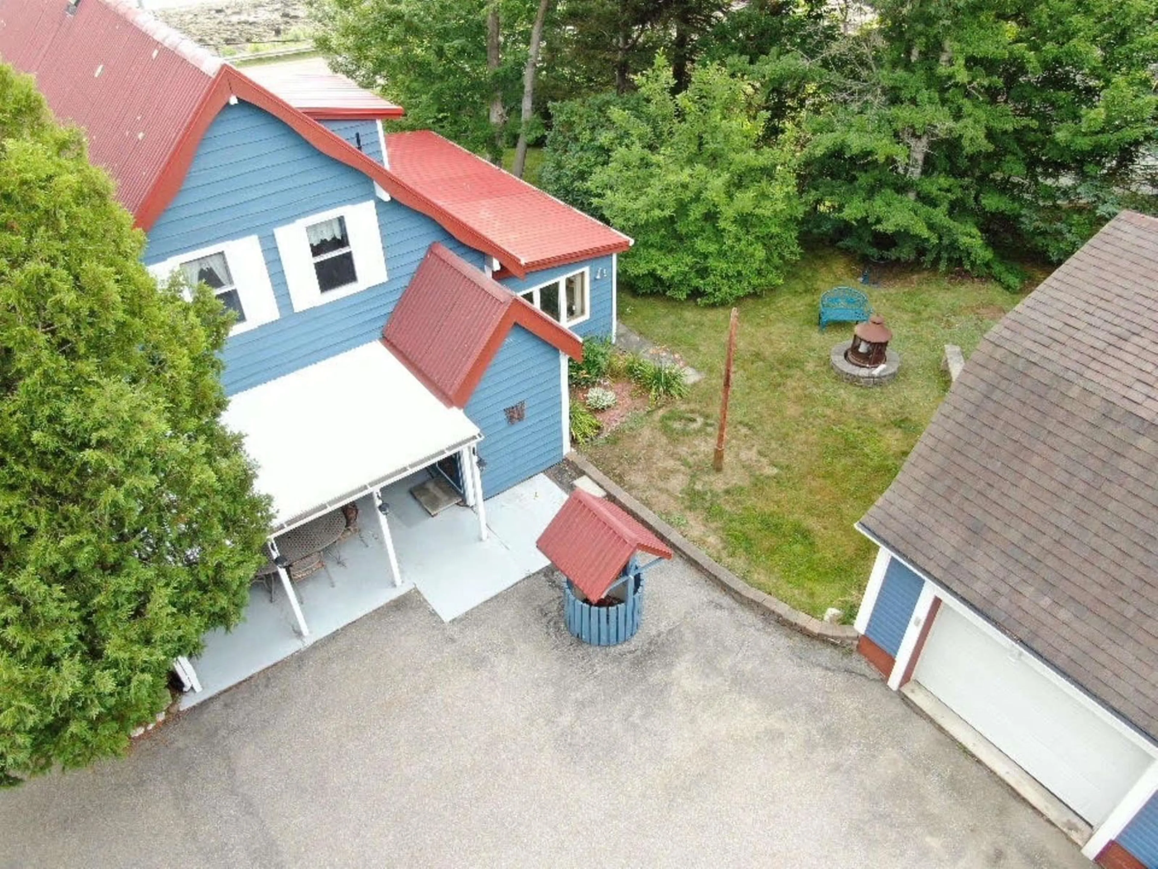 A pic from outside/outdoor area/front of a property/back of a property/a pic from drone, street for 431 Shore Rd, Bay View Nova Scotia B0V 1A0