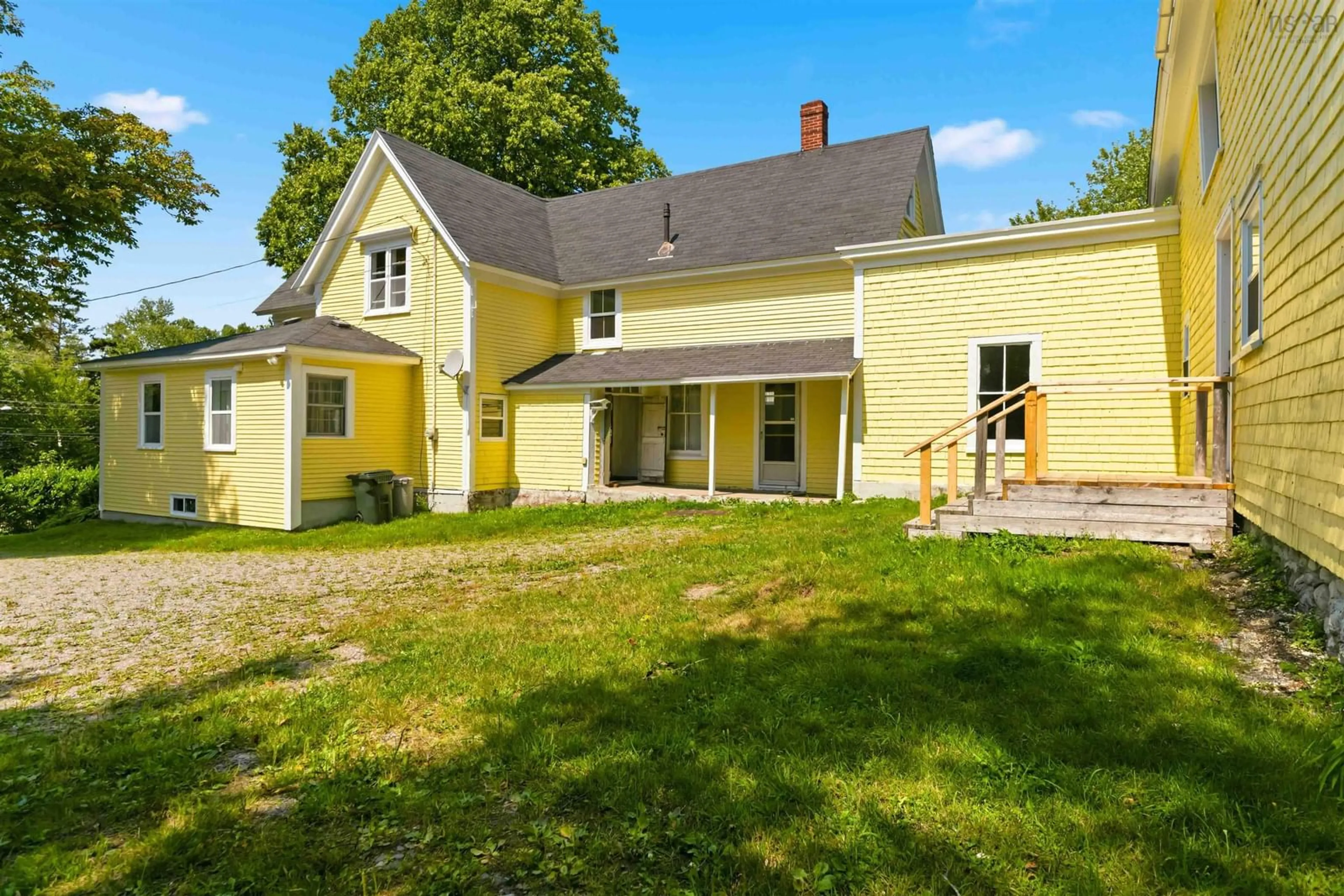 A pic from outside/outdoor area/front of a property/back of a property/a pic from drone, building for 4770 Highway 1, Weymouth Nova Scotia B0W 3T0