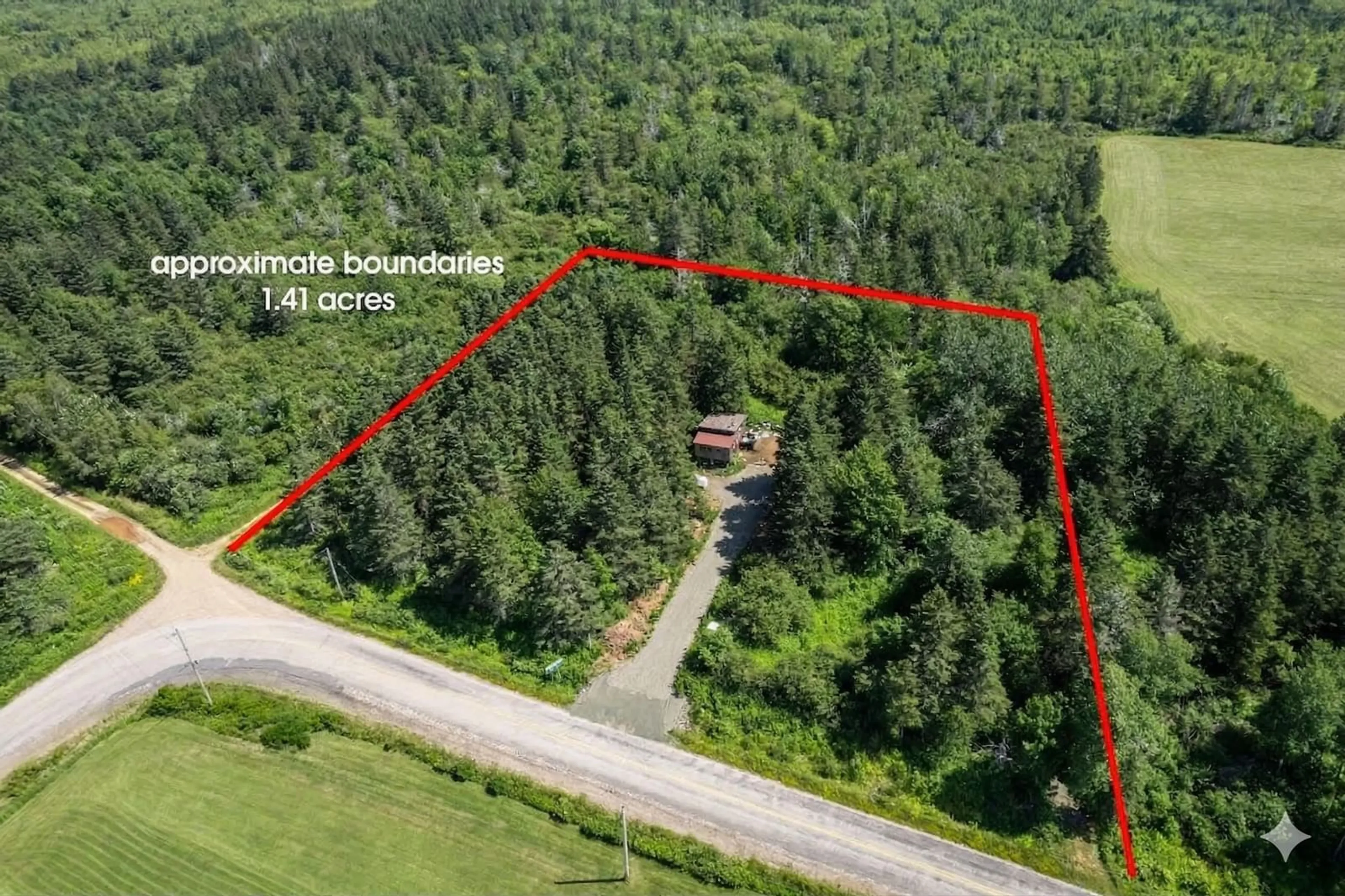 A pic from outside/outdoor area/front of a property/back of a property/a pic from drone, forest/trees view for 2784 Arlington Rd, Arlington Nova Scotia B0S 1P0