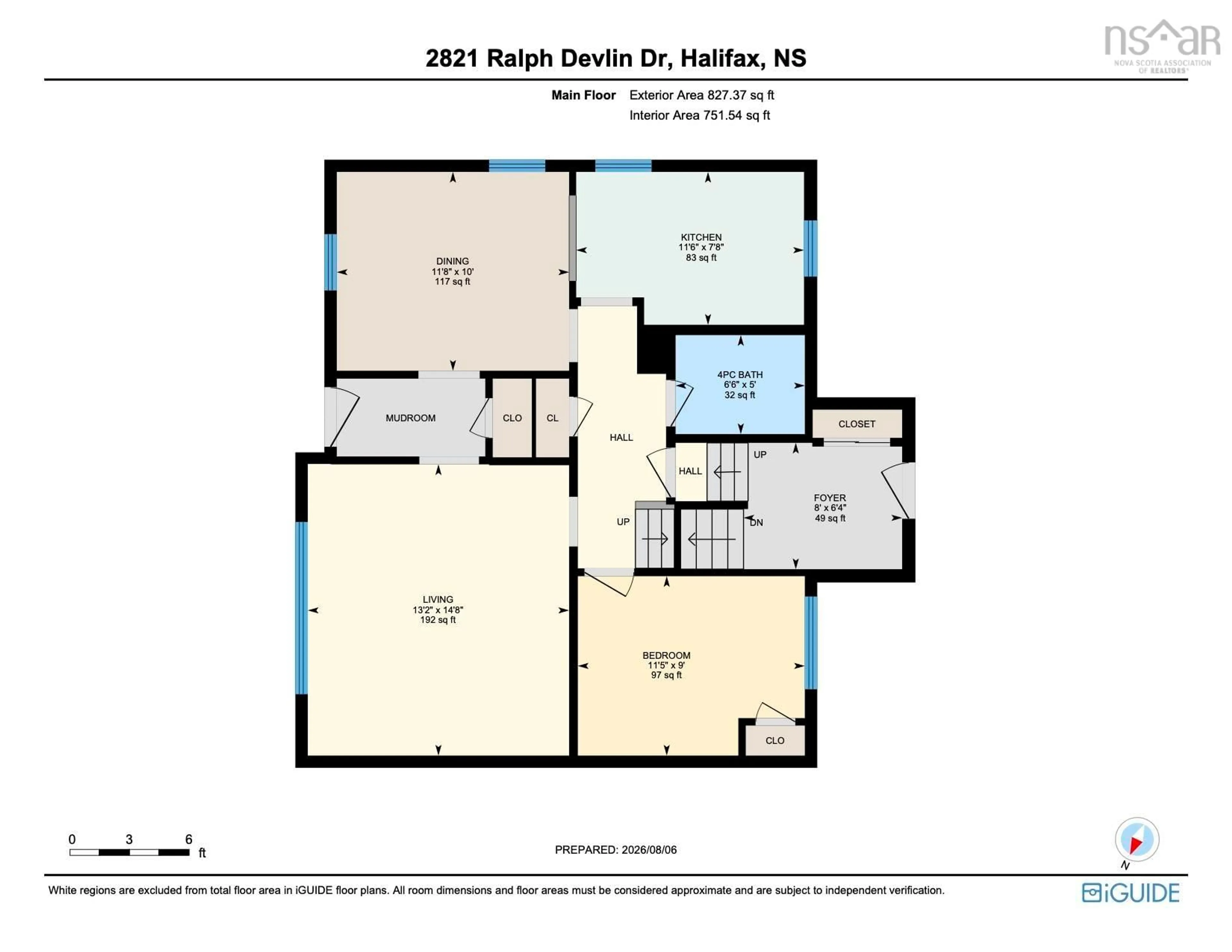 Floor plan for 2821 Ralph Devlin Dr, Halifax Nova Scotia B3L 3T2