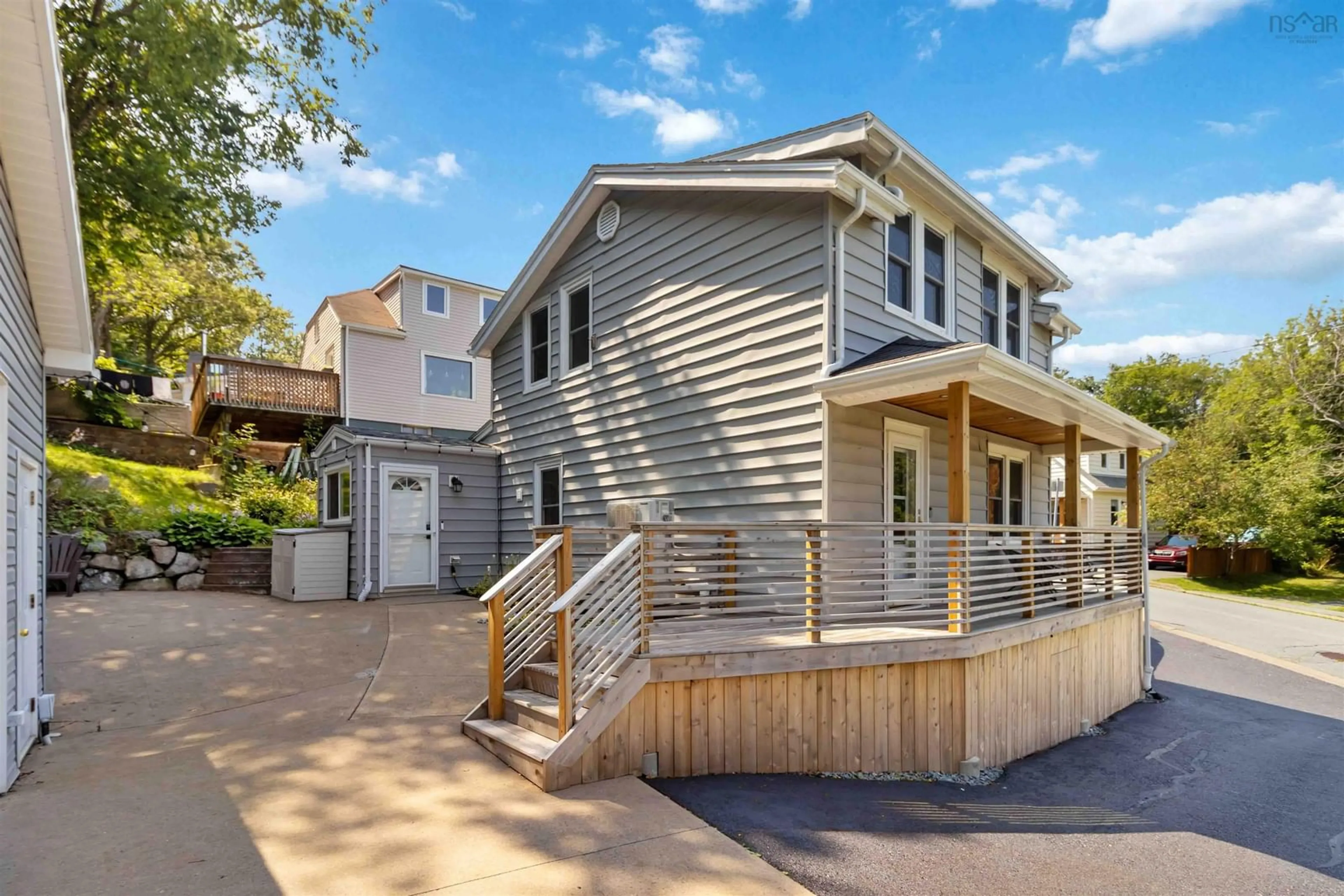 Home with vinyl exterior material, street for 4 Maplewood Dr, Halifax Nova Scotia B3N 1C3