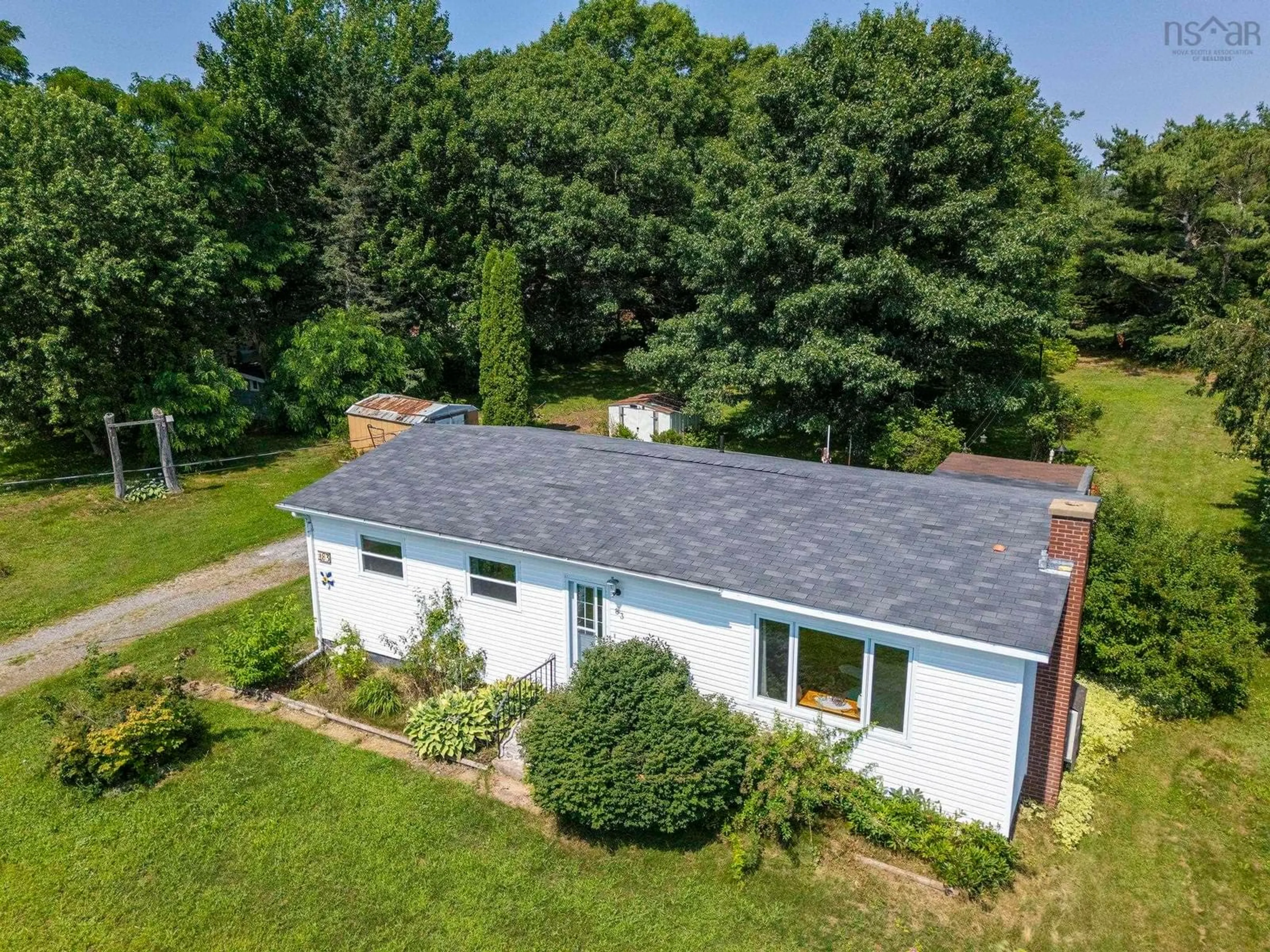 A pic from outside/outdoor area/front of a property/back of a property/a pic from drone, unknown for 83 Pineo St, East Kingston Nova Scotia B0P 1R0