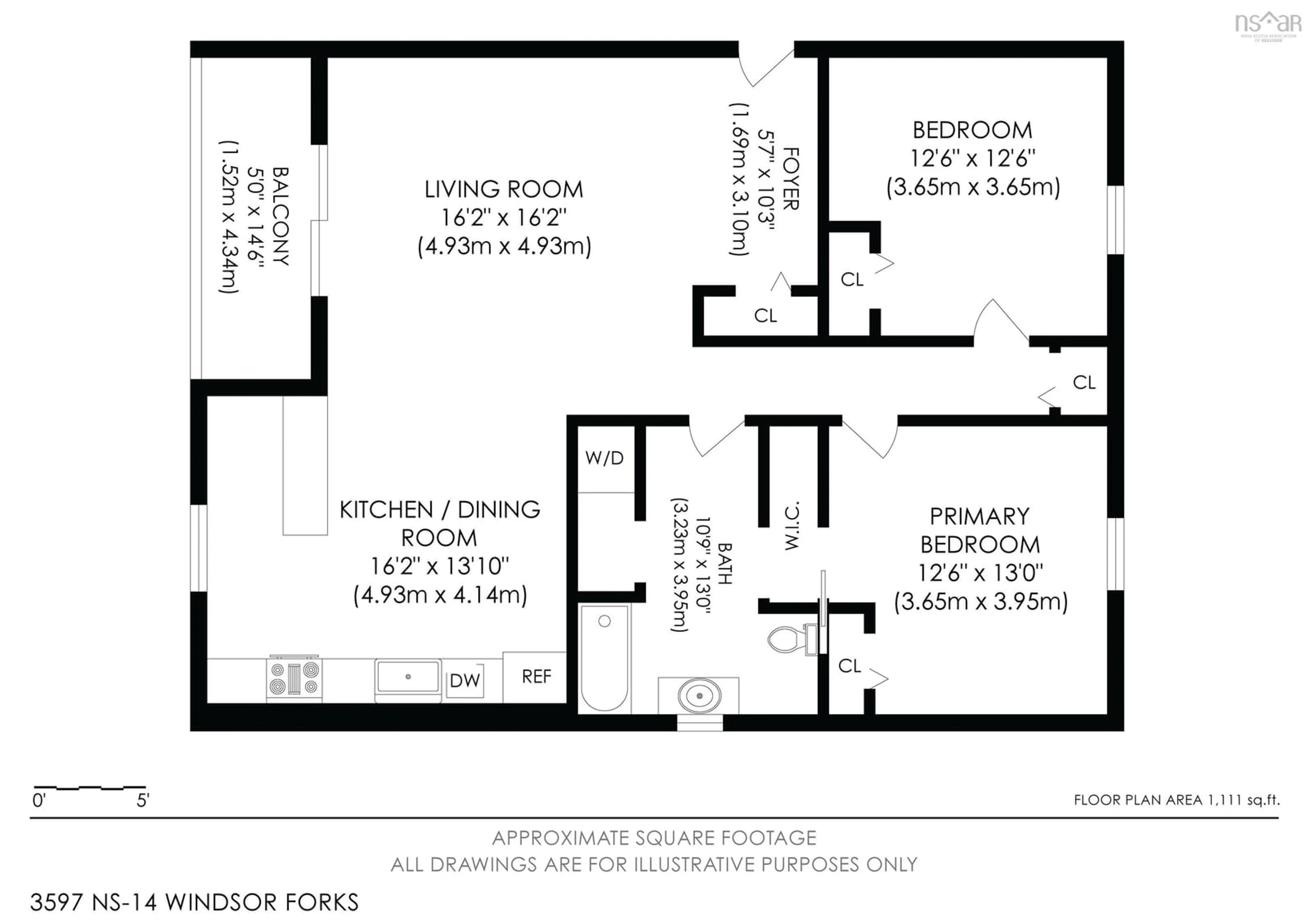 Floor plan for 3597 Highway 14, Windsor Forks Nova Scotia B0N 2T0