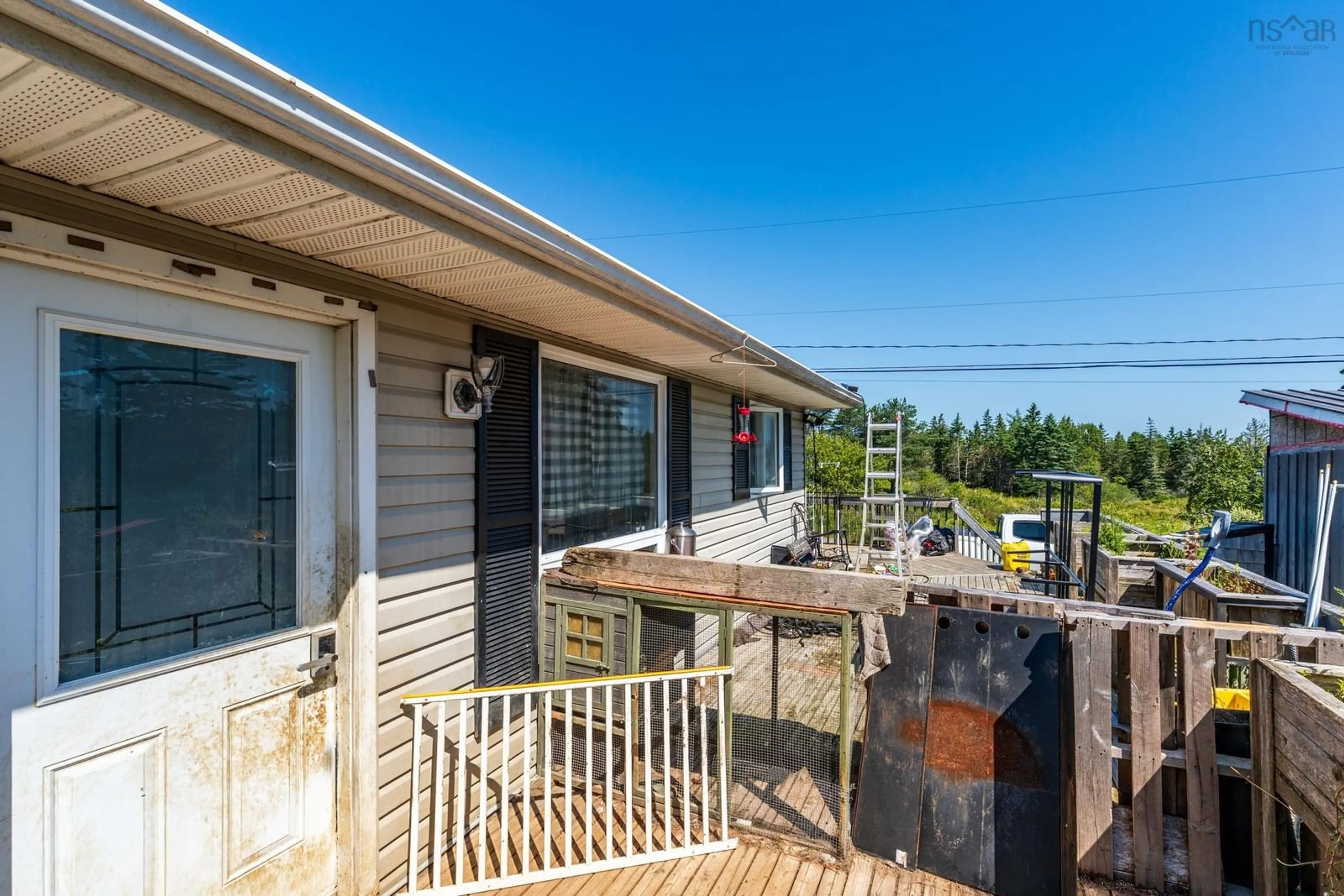 Patio, water/lake/river/ocean view for 31 Mill Creek Rd, Melbourne Nova Scotia B0W 1B0