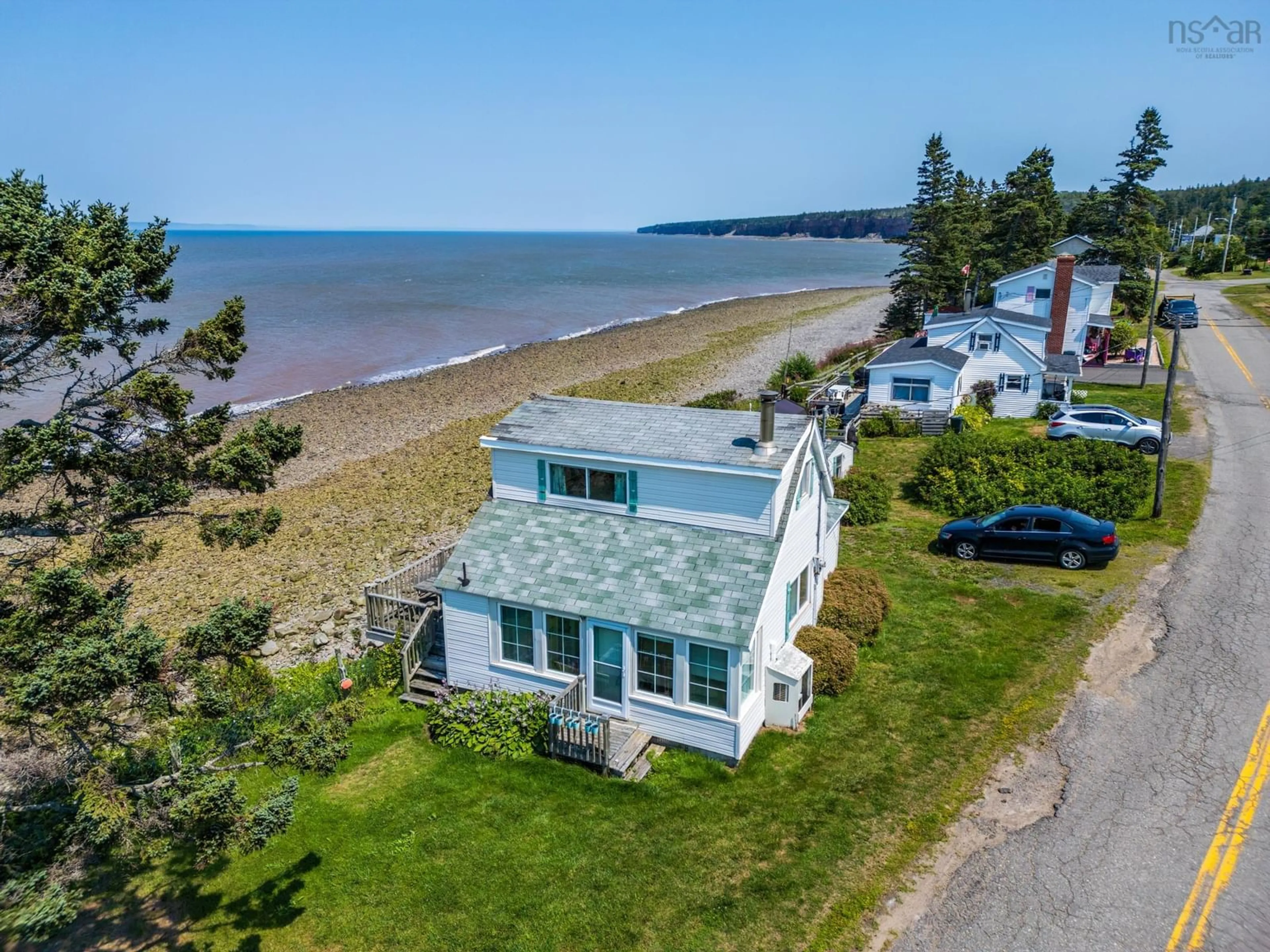 A pic from outside/outdoor area/front of a property/back of a property/a pic from drone, water/lake/river/ocean view for 811 French Cross Rd, Morden Nova Scotia B0P 1C0