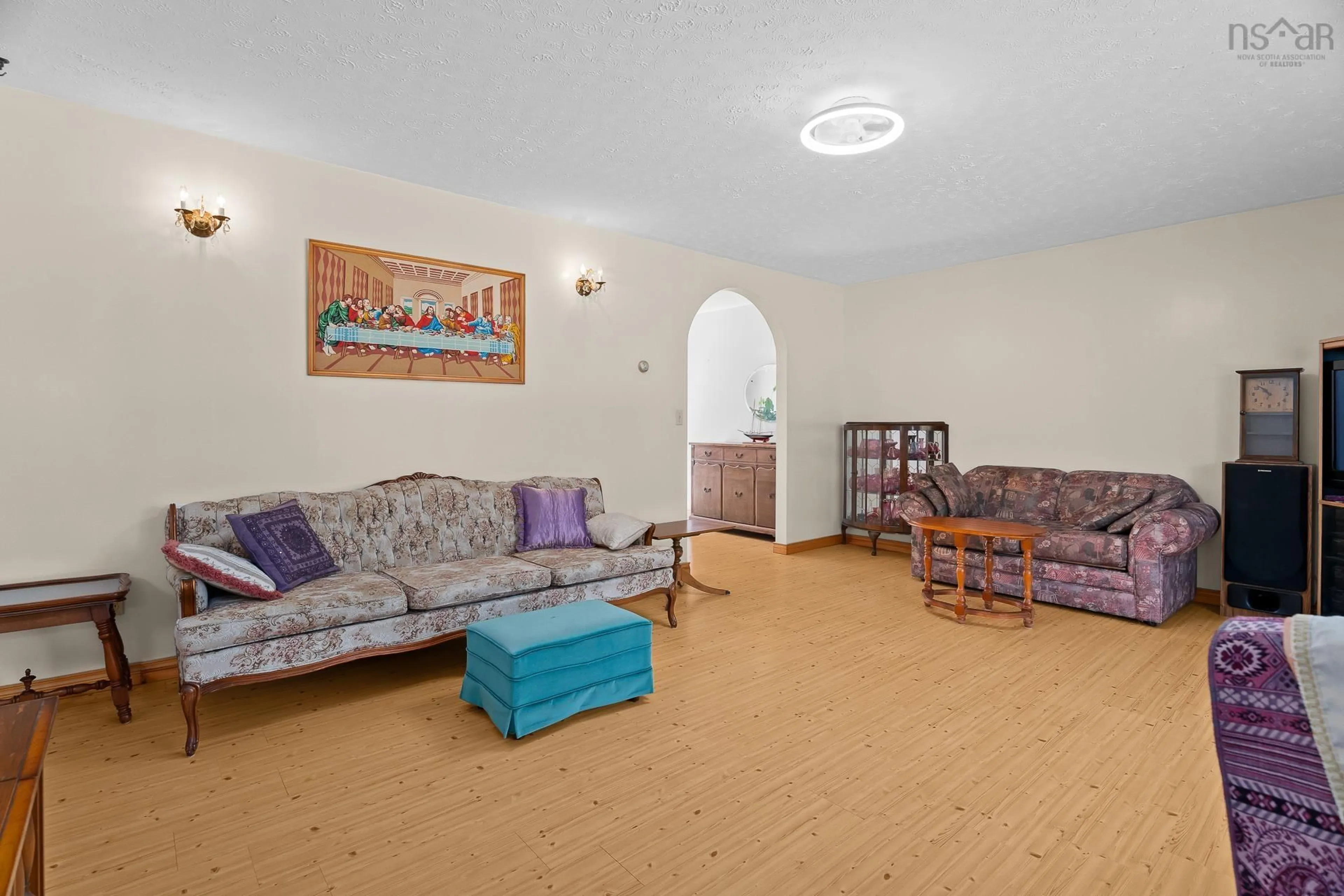 Living room with furniture, unknown for 128 Middle River Road, Marriotts Cove Nova Scotia B0J 1K0