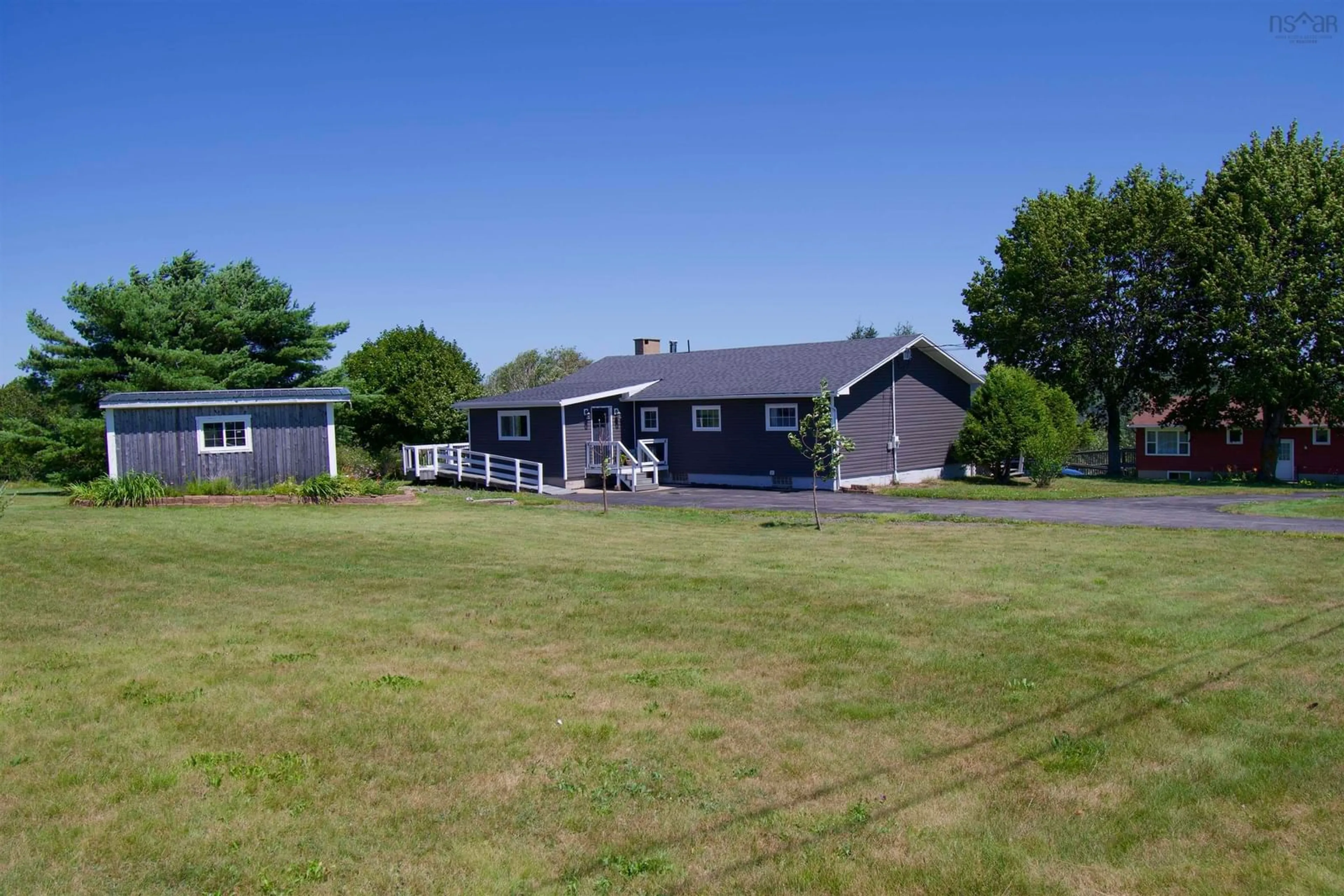A pic from outside/outdoor area/front of a property/back of a property/a pic from drone, unknown for 1641 Lansdowne Rd, Bear River Nova Scotia B0S 1B0
