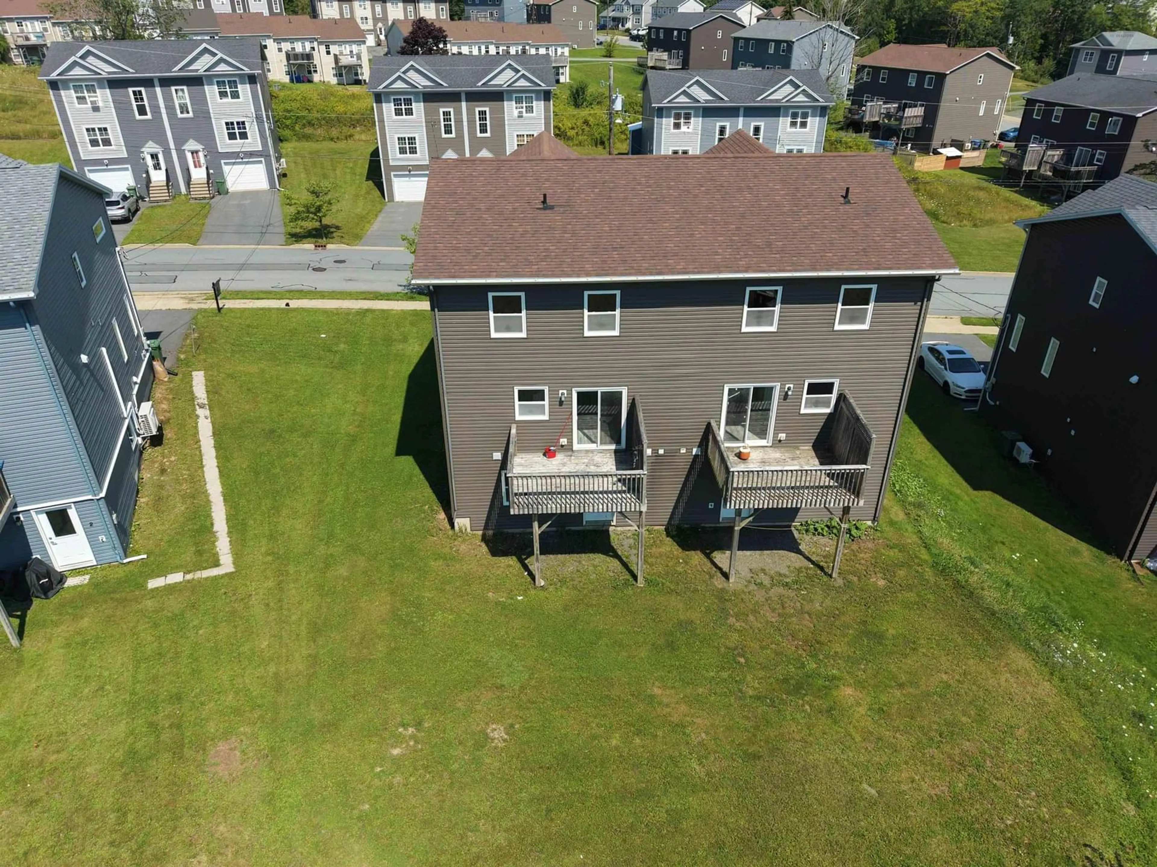 A pic from outside/outdoor area/front of a property/back of a property/a pic from drone, street for 137 Executive Dr, Middle Sackville Nova Scotia B4E 0M5