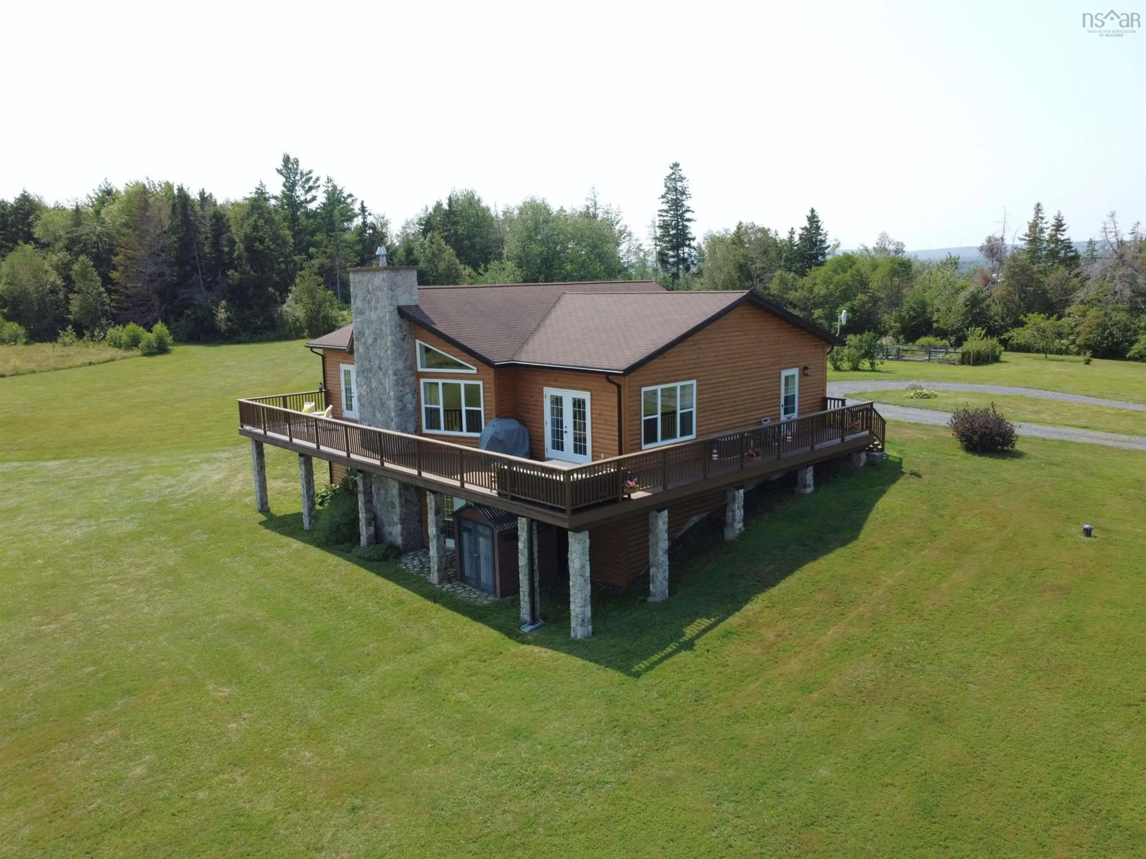 A pic from outside/outdoor area/front of a property/back of a property/a pic from drone, water/lake/river/ocean view for 1275 Green Hill Rd, Durham Nova Scotia B0K 2A0