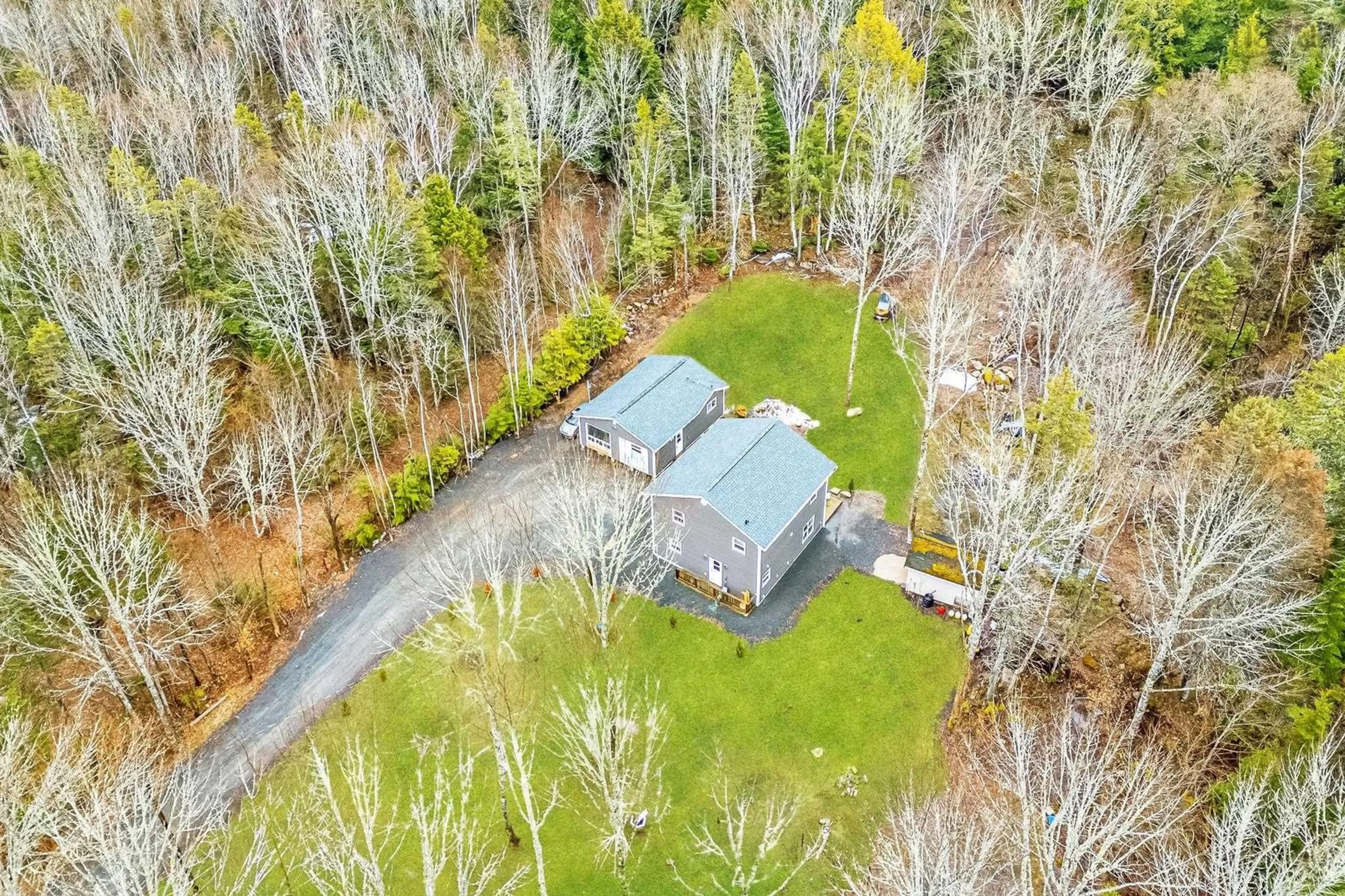 A pic from outside/outdoor area/front of a property/back of a property/a pic from drone, forest/trees view for 309 Ashland Rd, Martock Nova Scotia B0N 2T0