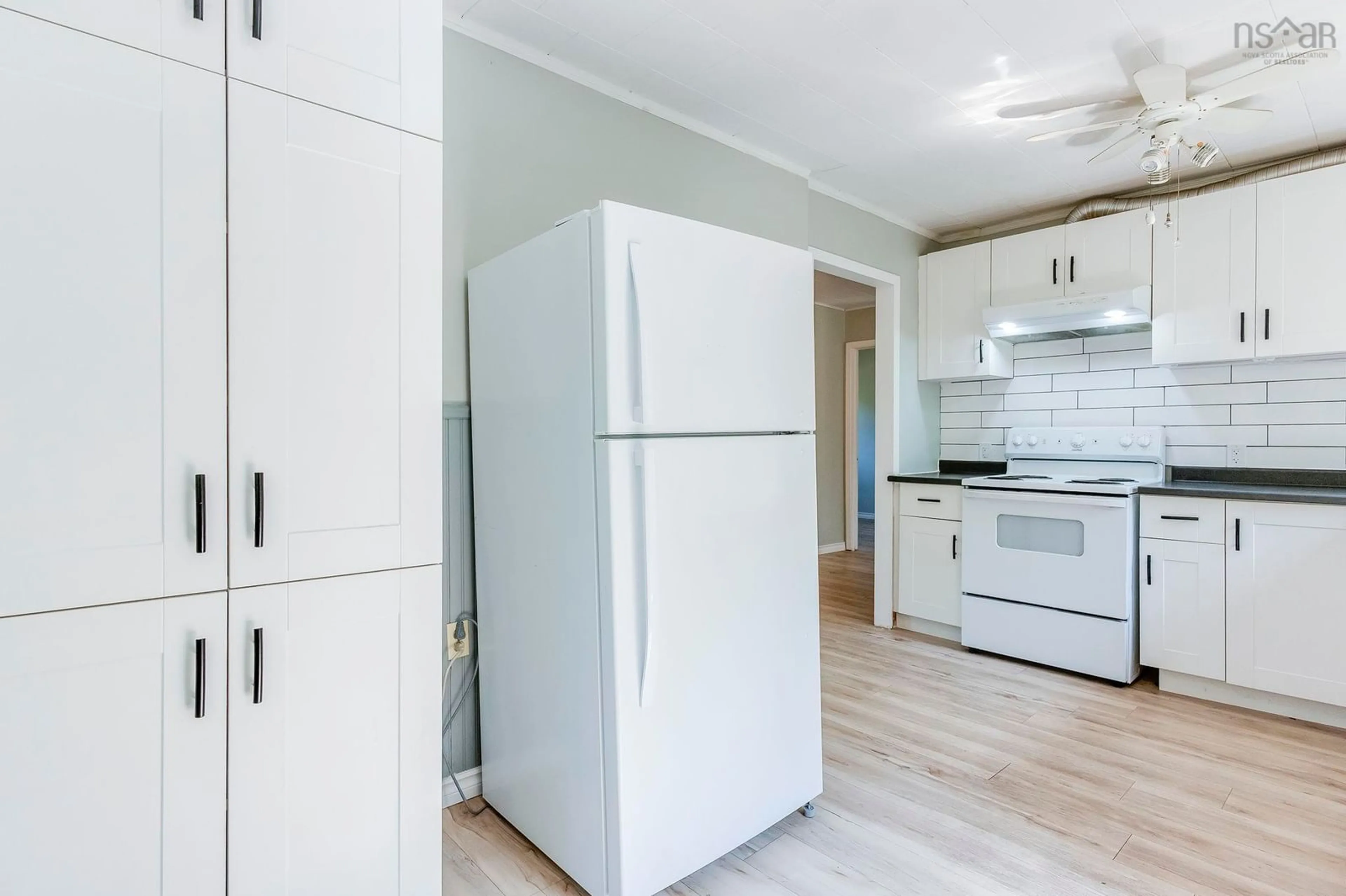 Standard kitchen, wood/laminate floor for 2 Minas St, Kentville Nova Scotia B4N 2N8
